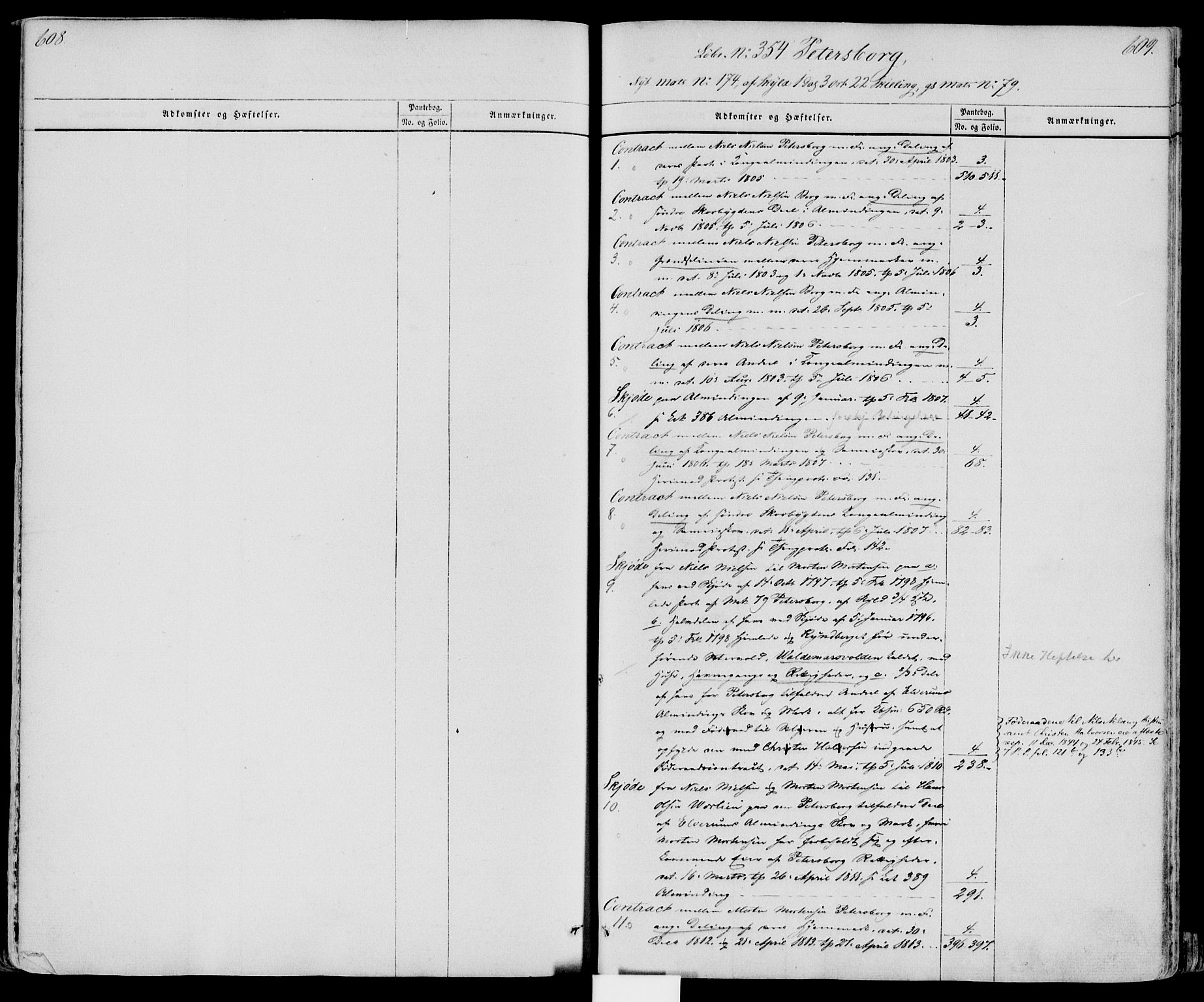 Sør-Østerdal sorenskriveri, SAH/TING-018/H/Ha/Haa/L0004: Mortgage register no. 4, 1801-1888, p. 608-609