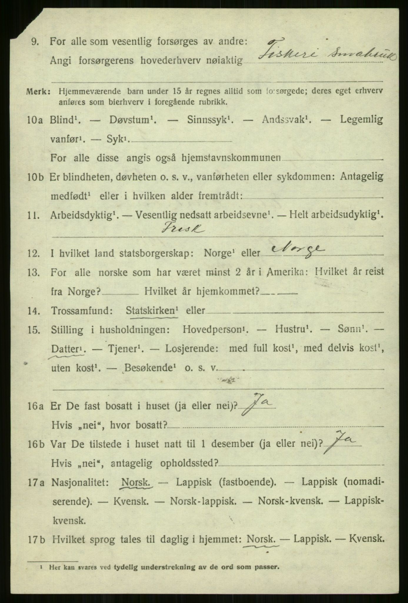 SATØ, 1920 census for Skjervøy, 1920, p. 6392