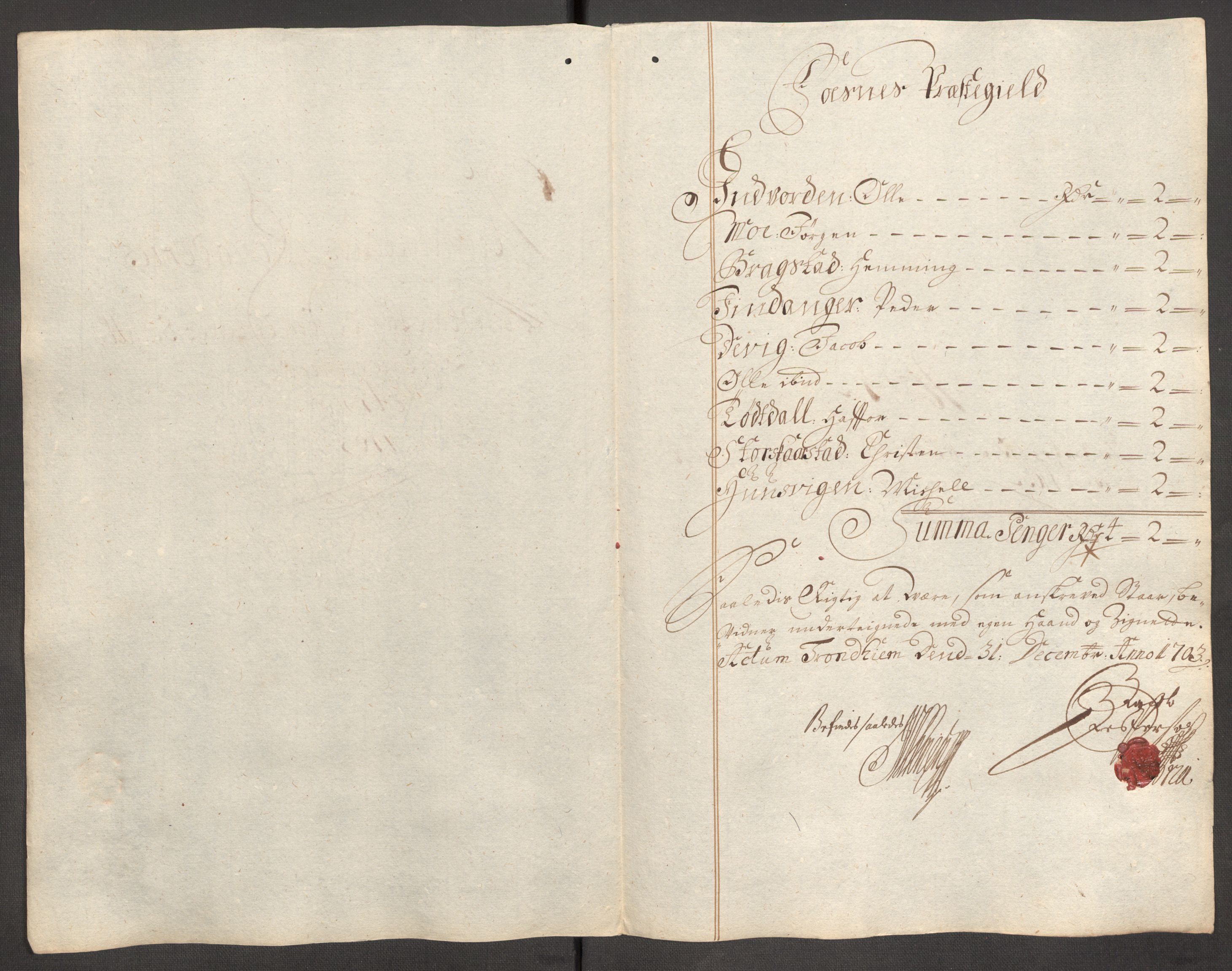 Rentekammeret inntil 1814, Reviderte regnskaper, Fogderegnskap, RA/EA-4092/R64/L4428: Fogderegnskap Namdal, 1703-1704, p. 88