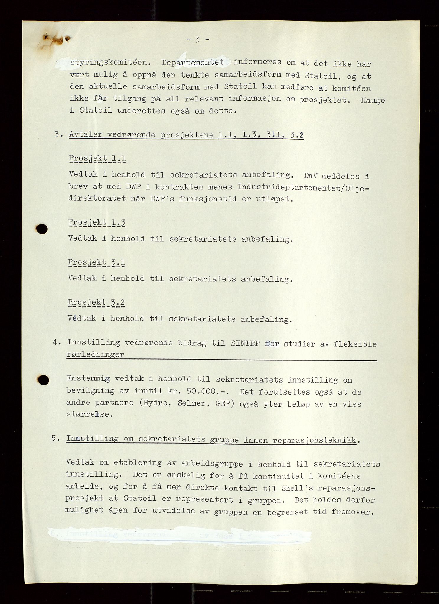 Industridepartementet, Oljekontoret, AV/SAST-A-101348/Di/L0004: DWP, møter, komite`møter, 761 forskning/teknologi, 1972-1975, p. 64