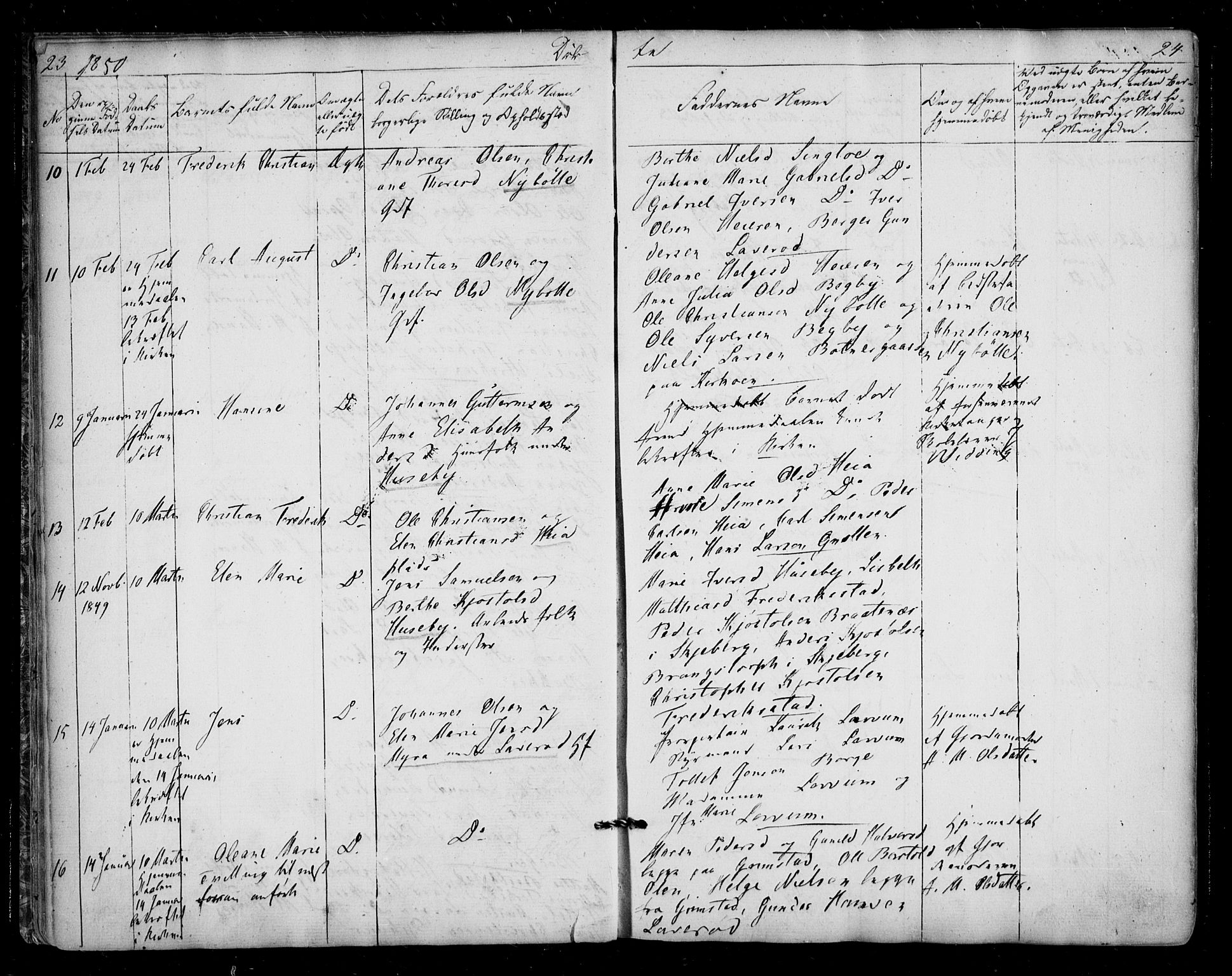 Borge prestekontor Kirkebøker, AV/SAO-A-10903/F/Fa/L0005: Parish register (official) no. I 5, 1848-1860, p. 23-24