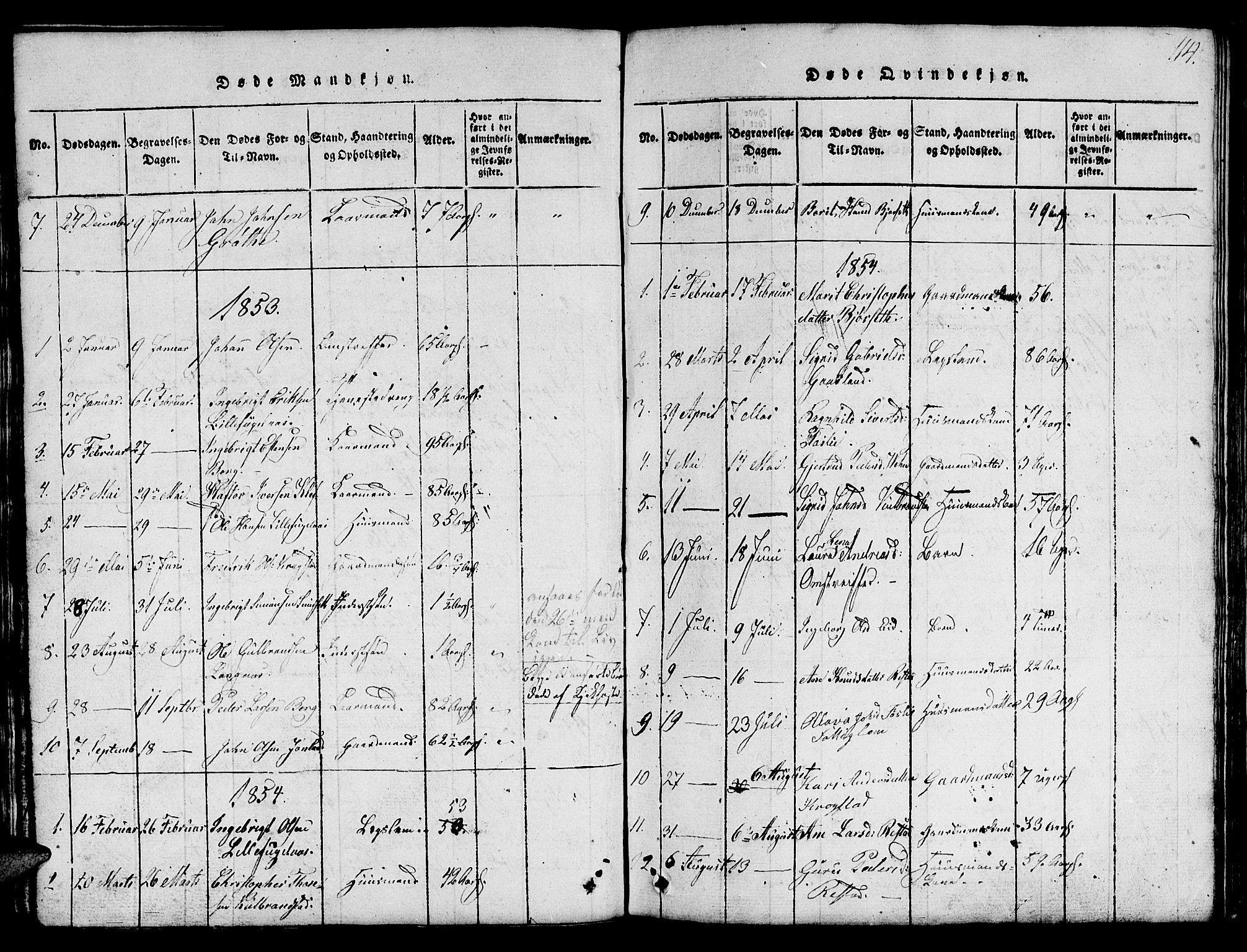 Ministerialprotokoller, klokkerbøker og fødselsregistre - Sør-Trøndelag, AV/SAT-A-1456/694/L1130: Parish register (copy) no. 694C02, 1816-1857, p. 114