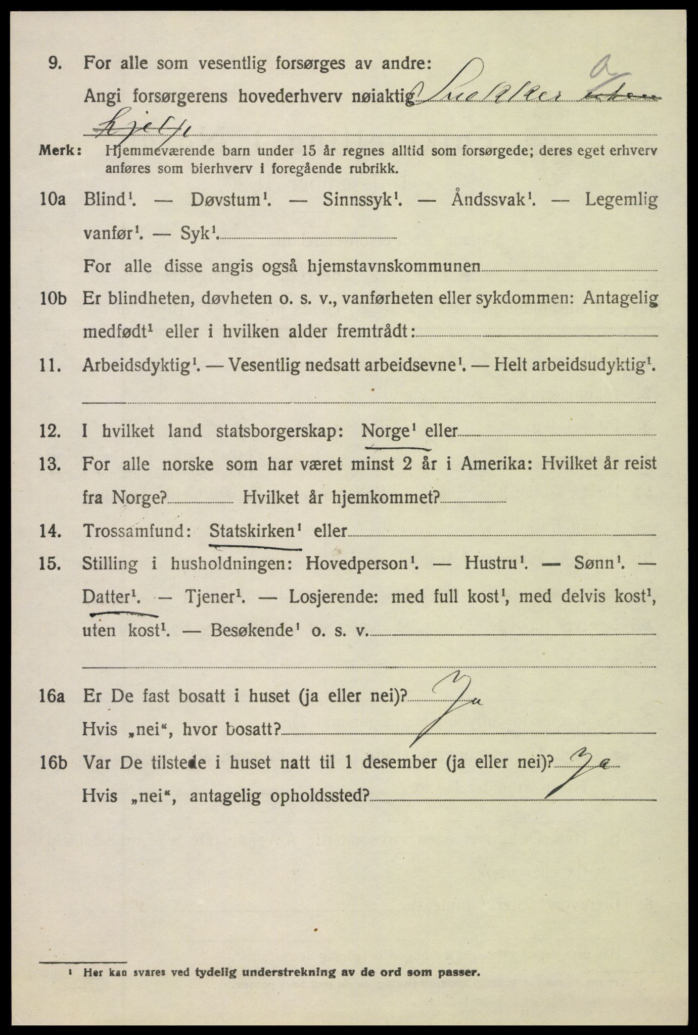 SAH, 1920 census for Søndre Land, 1920, p. 3782