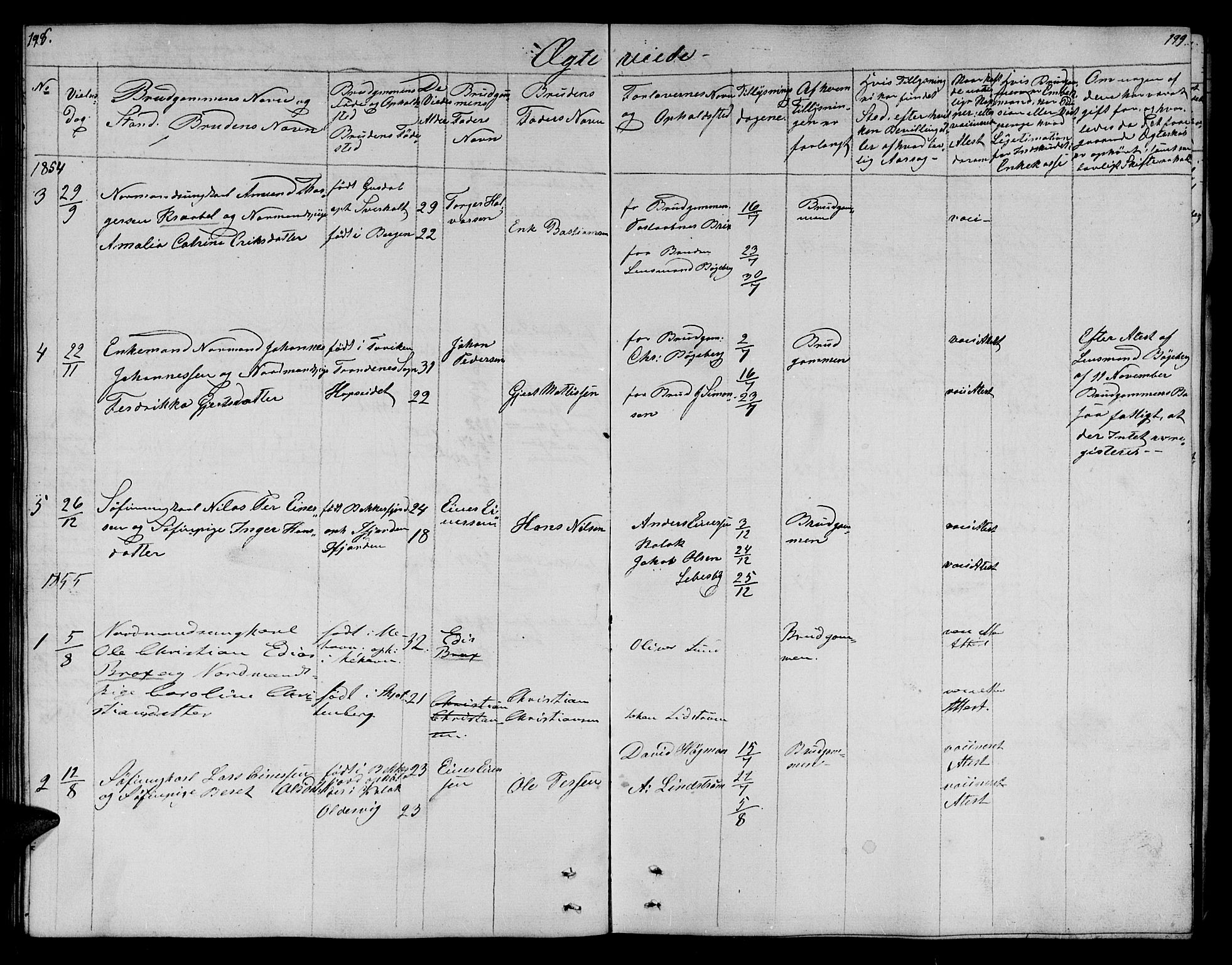 Lebesby sokneprestkontor, SATØ/S-1353/H/Hb/L0001klokker: Parish register (copy) no. 1, 1846-1862, p. 198-199