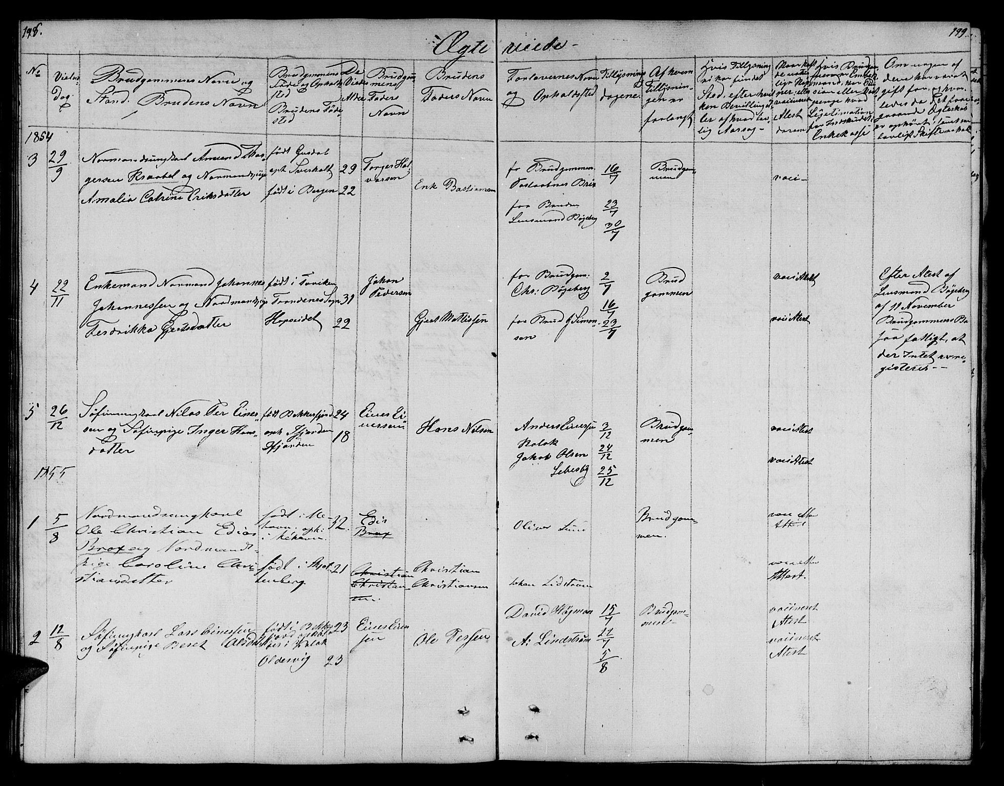 Lebesby sokneprestkontor, AV/SATØ-S-1353/H/Hb/L0001klokker: Parish register (copy) no. 1, 1846-1862, p. 198-199