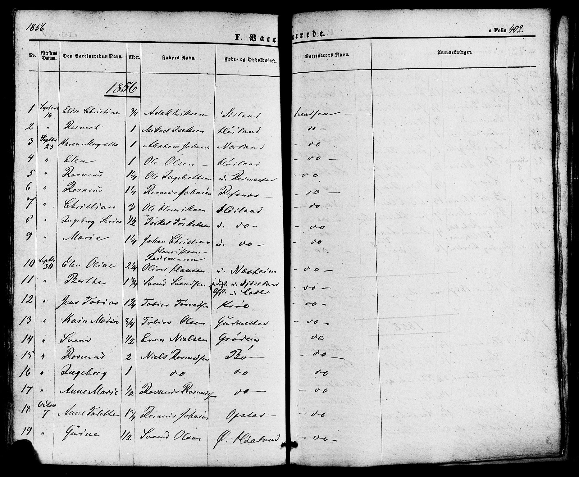 Hå sokneprestkontor, AV/SAST-A-101801/001/30BA/L0008: Parish register (official) no. A 7, 1853-1878, p. 402