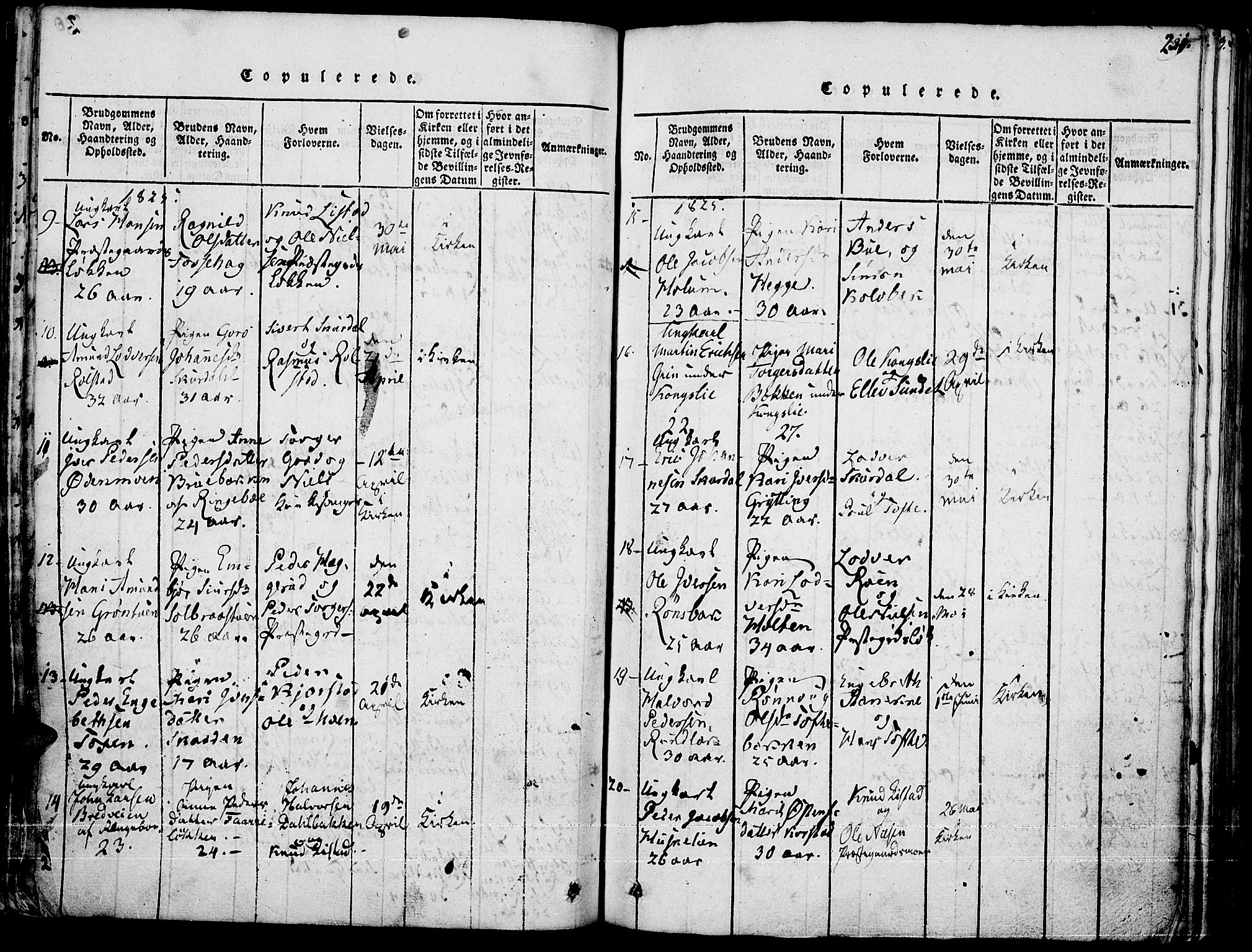 Fron prestekontor, SAH/PREST-078/H/Ha/Haa/L0002: Parish register (official) no. 2, 1816-1827, p. 231
