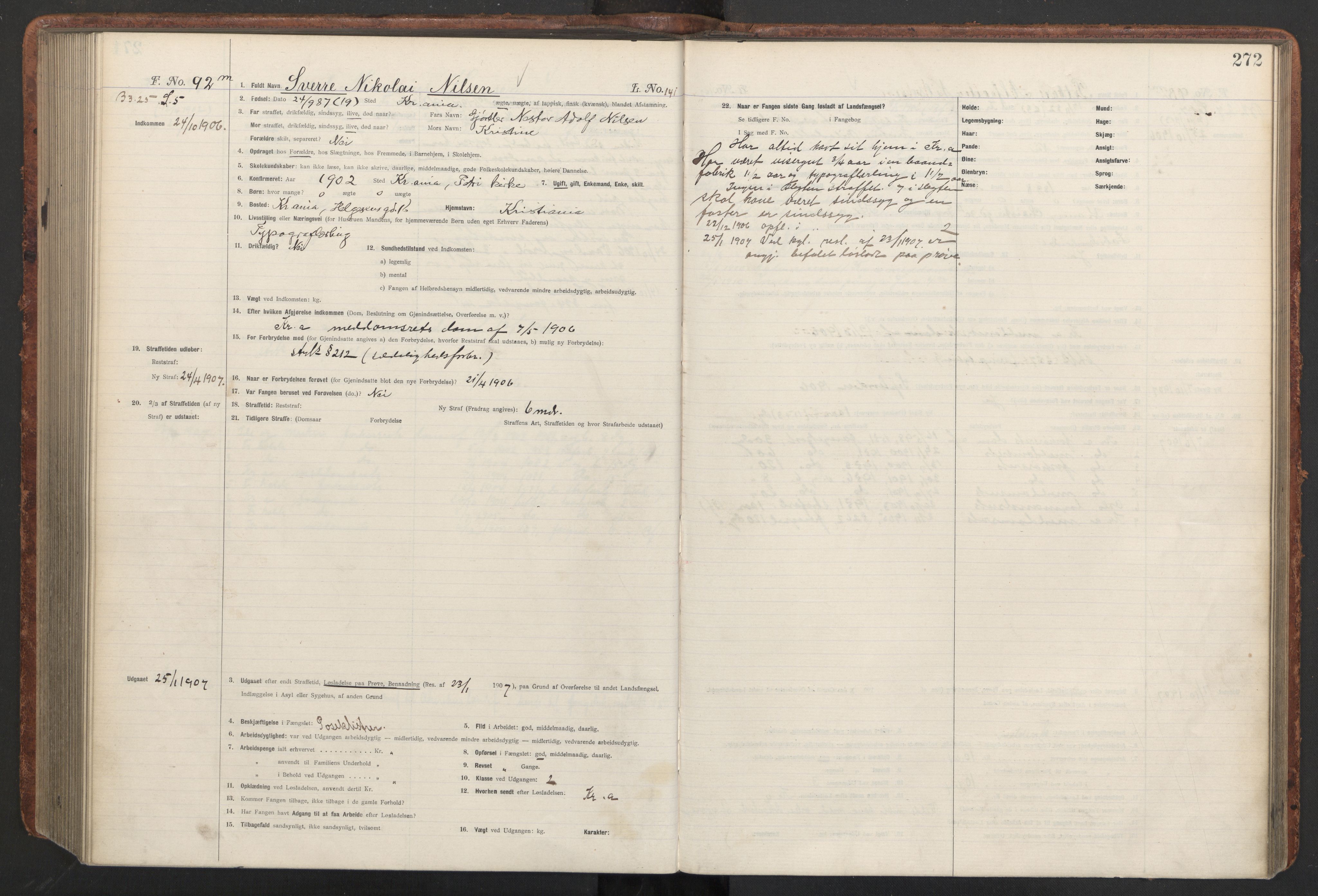 Botsfengslet, AV/RA-S-1539/D/Db/Dbb/L0040: 821l - 171m, 1905-1907, p. 272