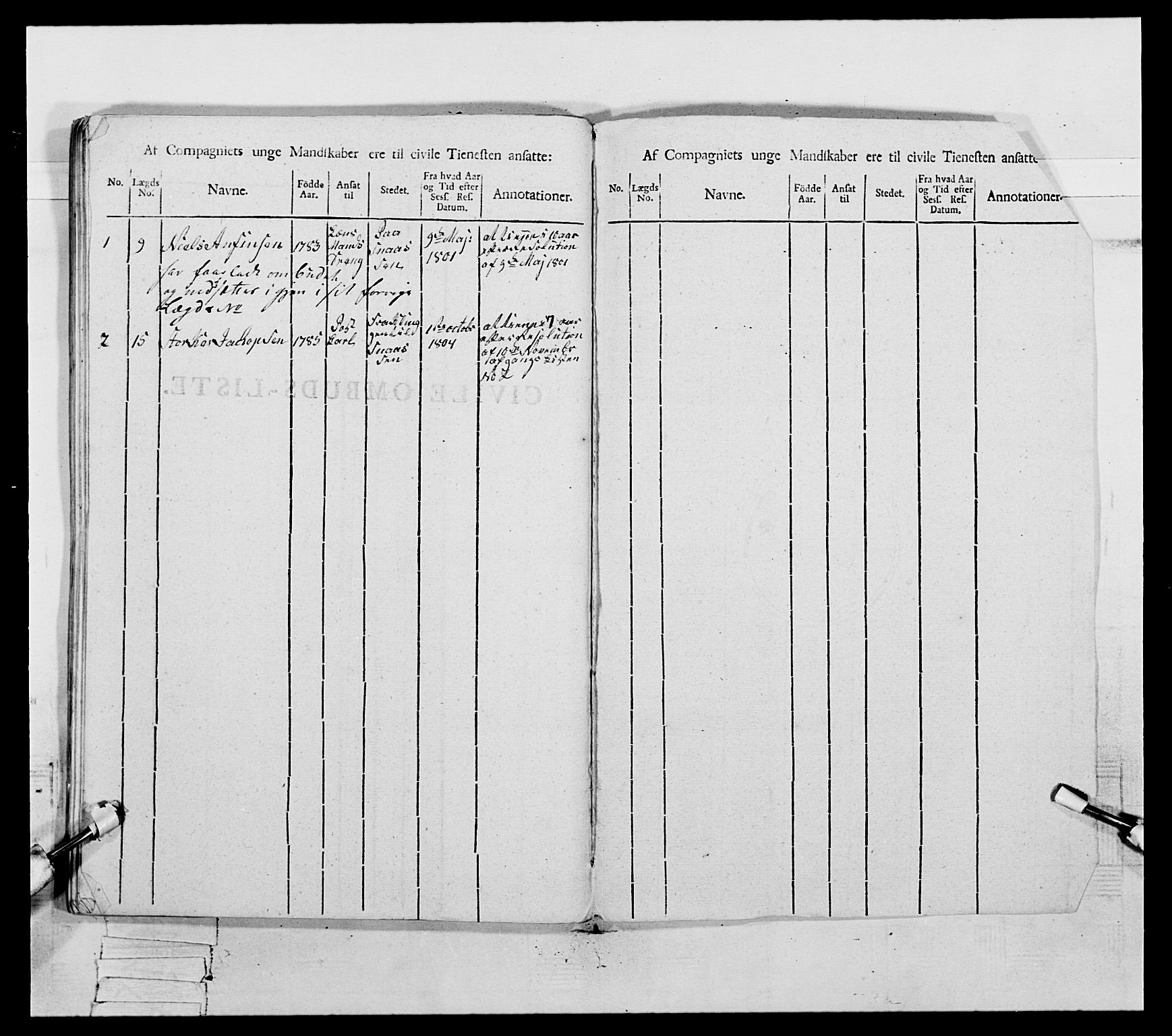 Generalitets- og kommissariatskollegiet, Det kongelige norske kommissariatskollegium, AV/RA-EA-5420/E/Eh/L0075b: 1. Trondheimske nasjonale infanteriregiment, 1807, p. 371