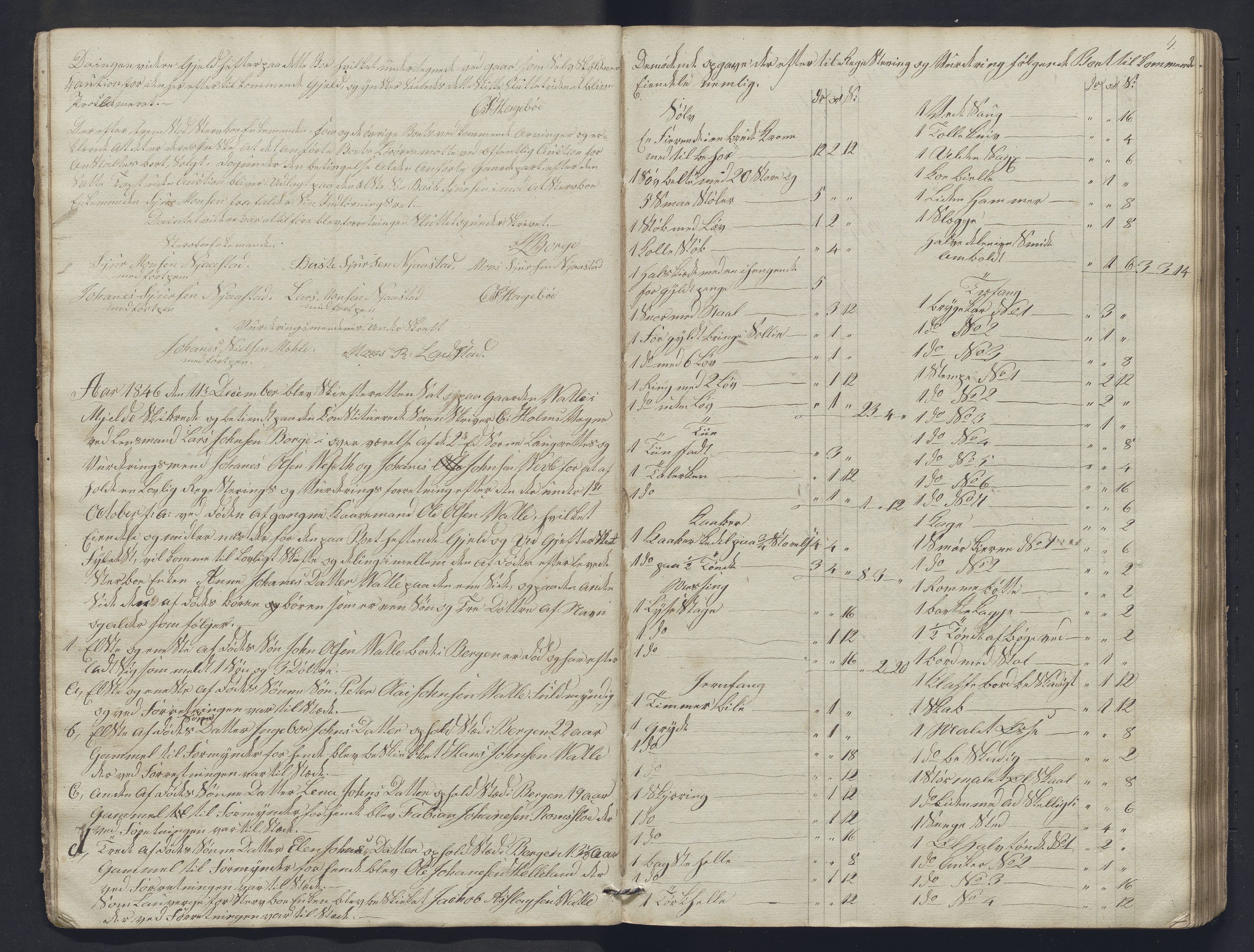 Nordhordland sorenskrivar, SAB/A-2901/1/H/Hb/L0022: Registreringsprotokollar, 1846-1851, p. 4