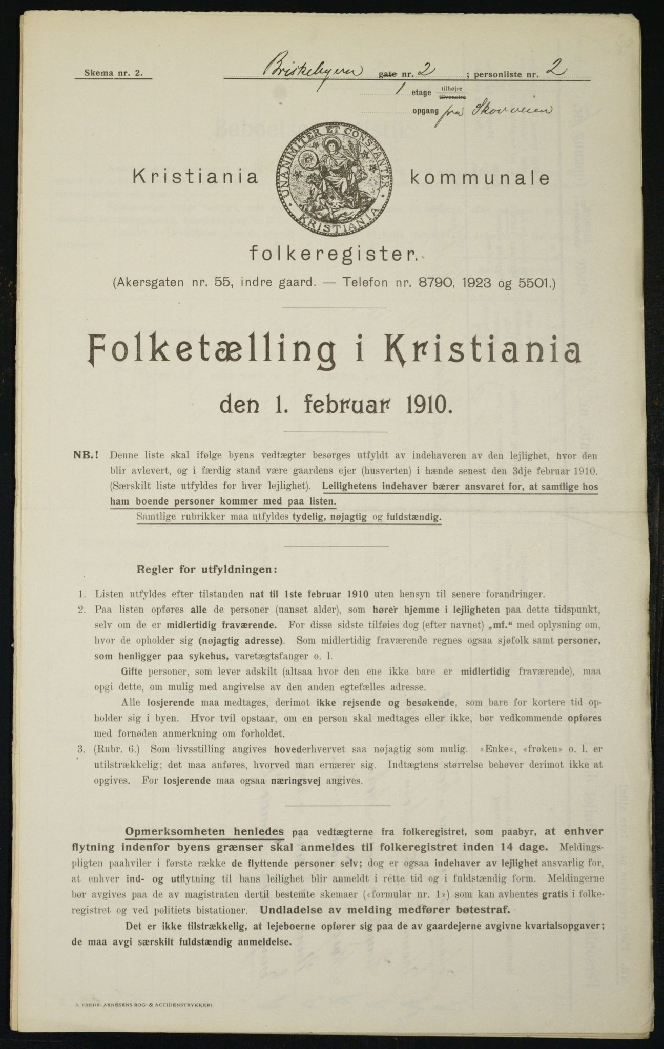 OBA, Municipal Census 1910 for Kristiania, 1910, p. 8831