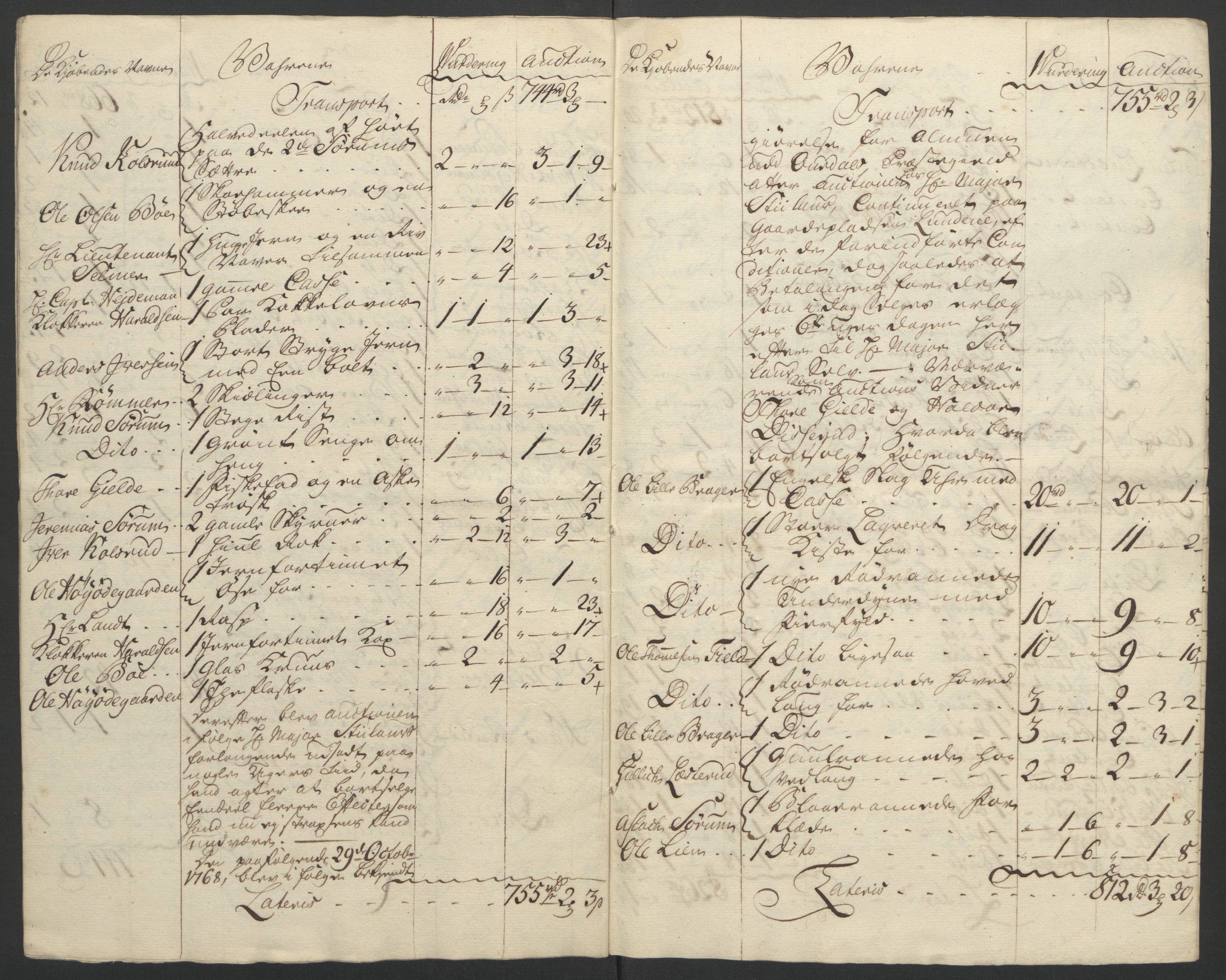 Forsvaret, Generalauditøren, AV/RA-RAFA-1772/F/Fj/Fja/L0034: --, 1753-1817, p. 500