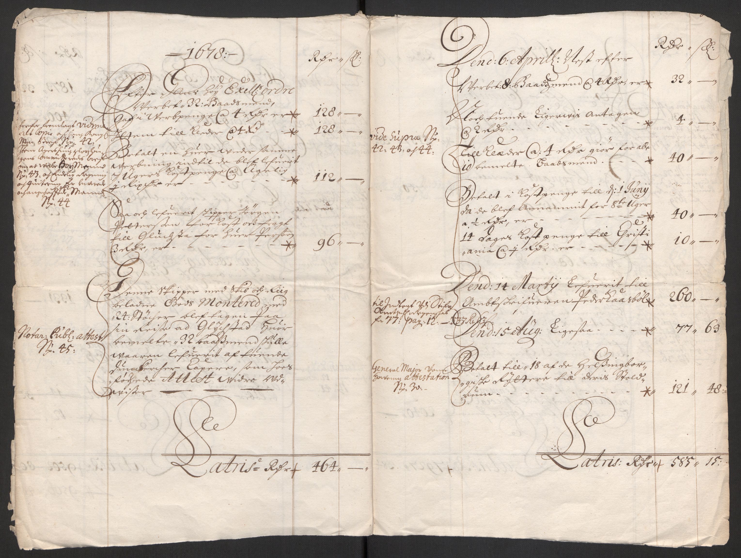 Rentekammeret inntil 1814, Reviderte regnskaper, Byregnskaper, RA/EA-4066/R/Rs/L0504: [S1] Kontribusjonsregnskap, 1631-1684, p. 95