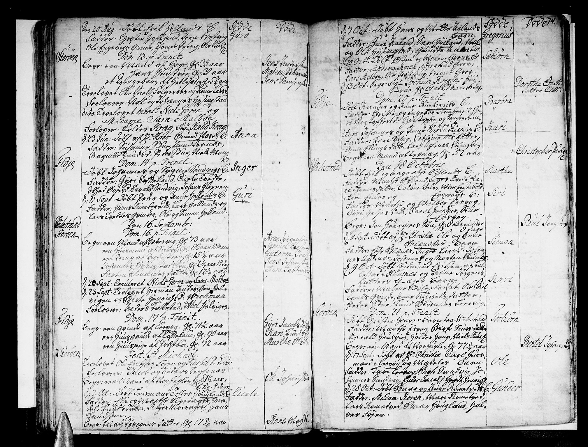 Stord sokneprestembete, AV/SAB-A-78201/H/Haa: Parish register (official) no. A 1, 1725-1744, p. 74