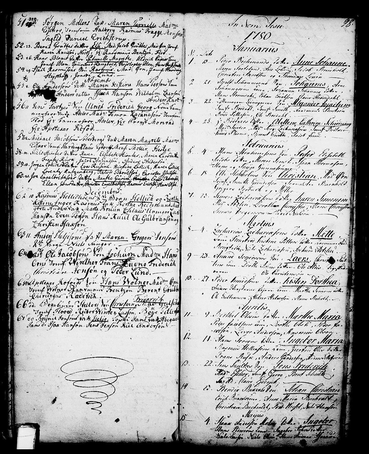 Skien kirkebøker, SAKO/A-302/G/Ga/L0001: Parish register (copy) no. 1, 1756-1791, p. 98