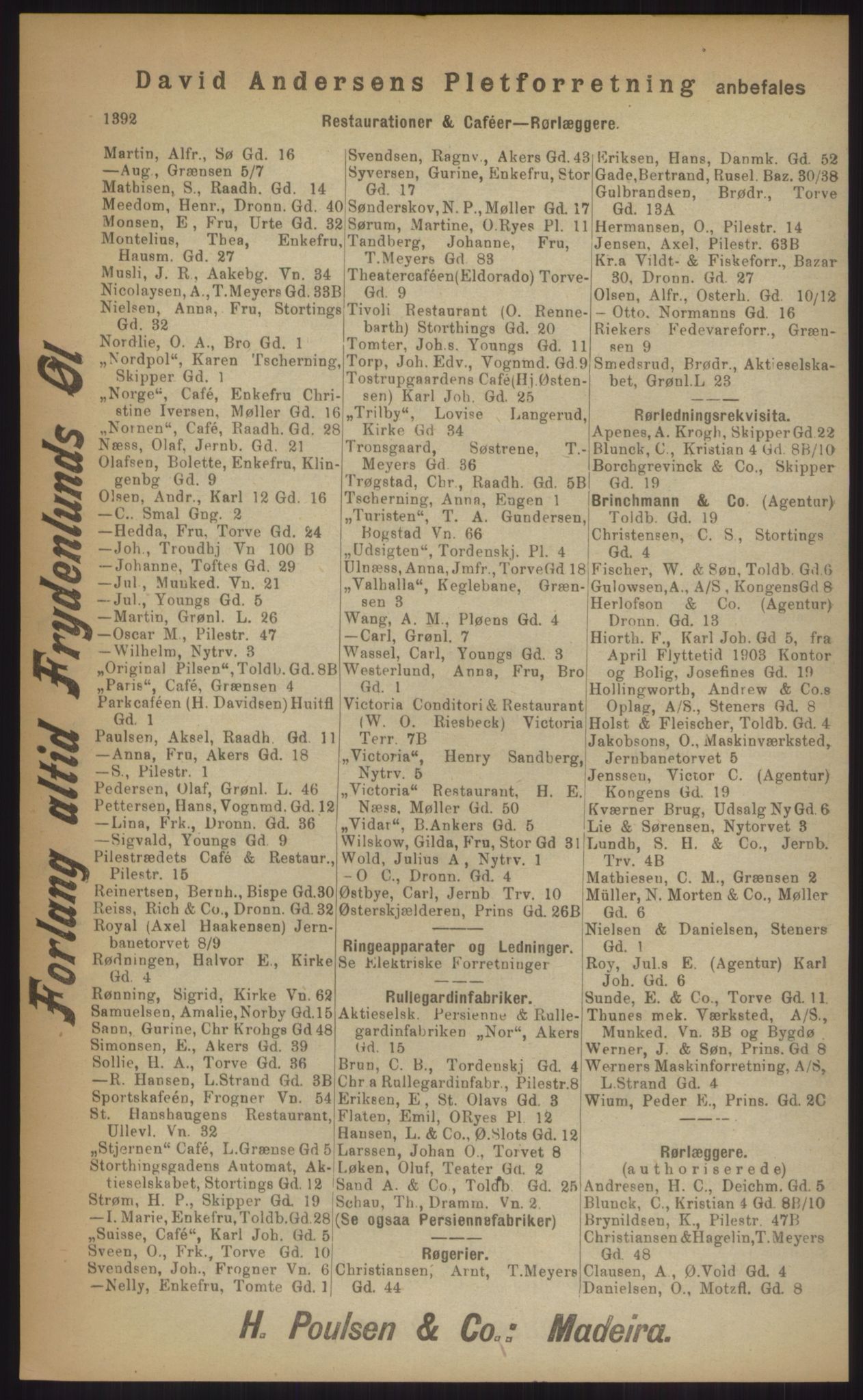 Kristiania/Oslo adressebok, PUBL/-, 1903, p. 1392
