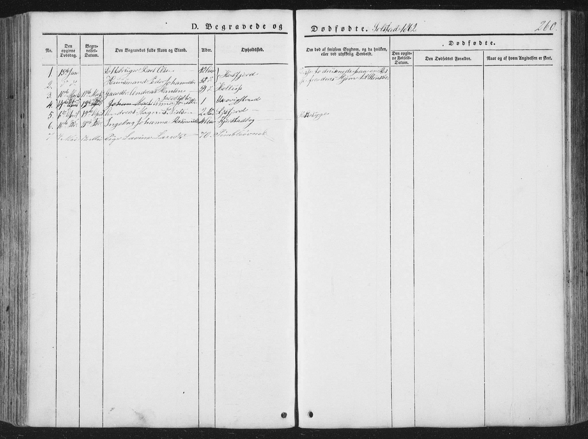 Ministerialprotokoller, klokkerbøker og fødselsregistre - Nordland, AV/SAT-A-1459/810/L0145: Parish register (official) no. 810A07 /2, 1841-1862, p. 260