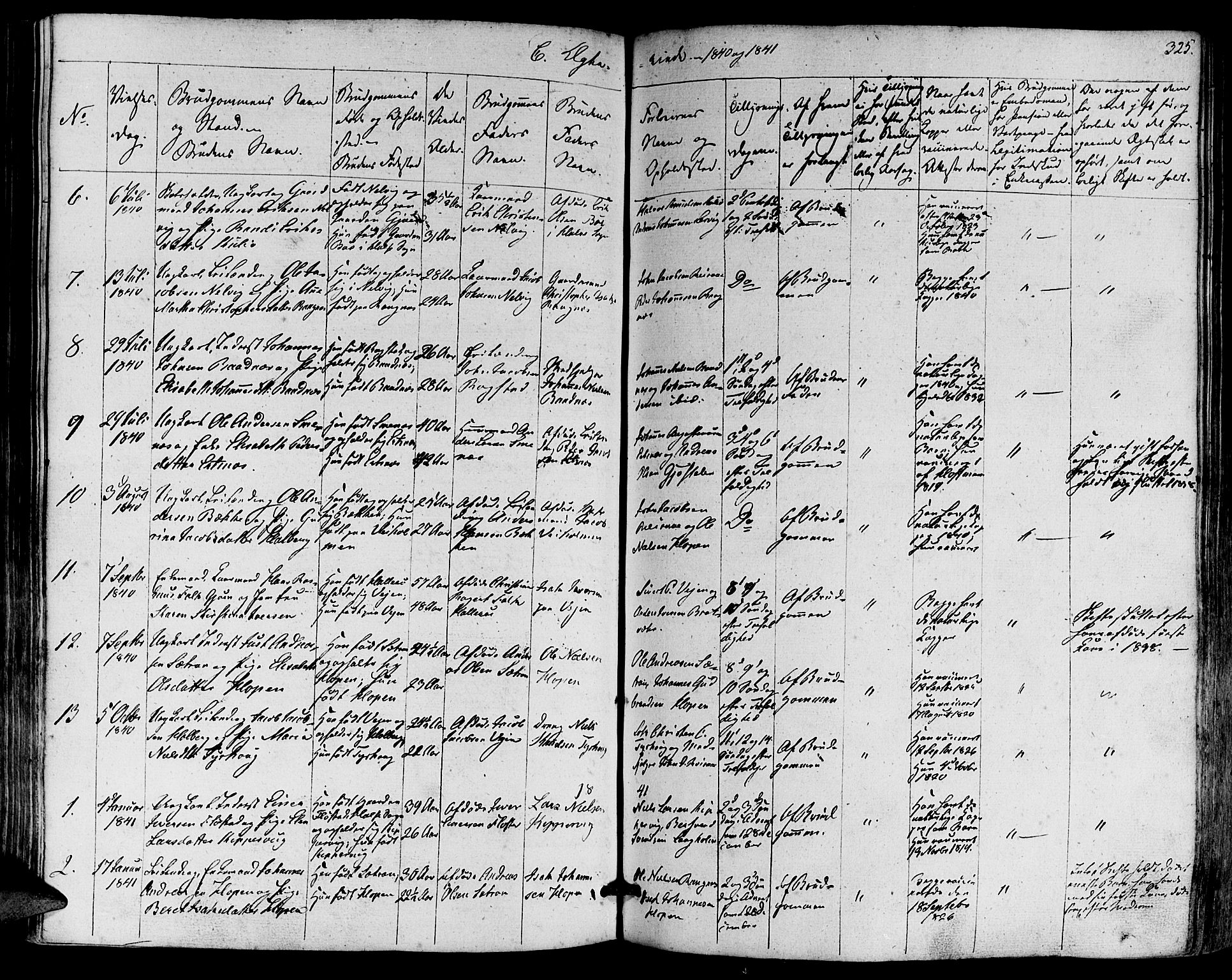Ministerialprotokoller, klokkerbøker og fødselsregistre - Møre og Romsdal, SAT/A-1454/581/L0936: Parish register (official) no. 581A04, 1836-1852, p. 325