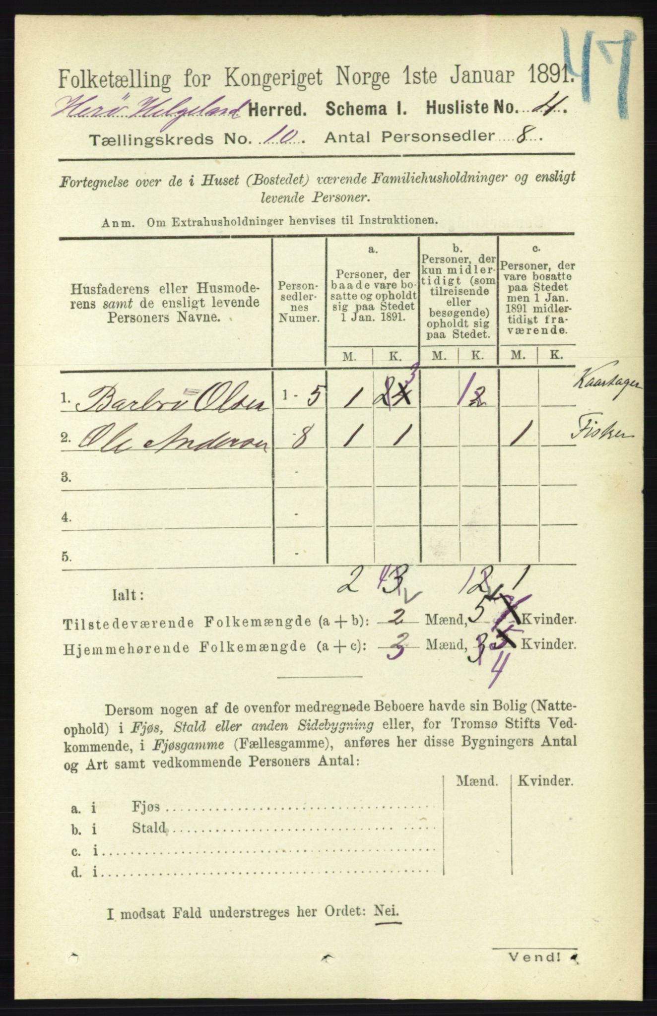 RA, 1891 census for 1818 Herøy, 1891, p. 3857