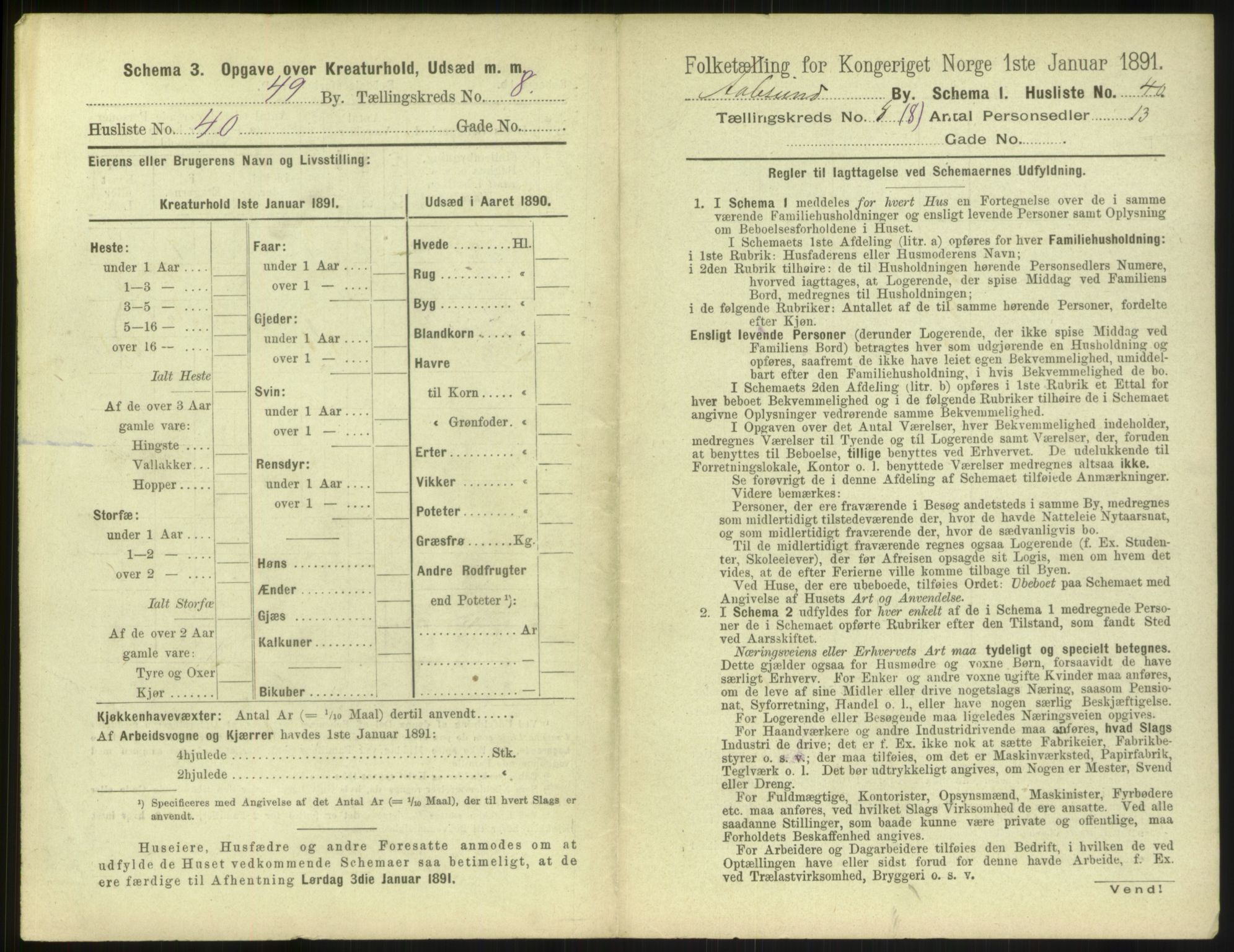 RA, 1891 census for 1501 Ålesund, 1891, p. 686