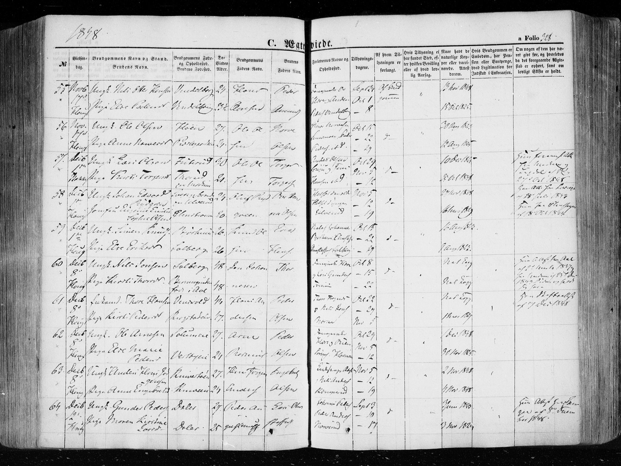 Eiker kirkebøker, SAKO/A-4/F/Fa/L0014: Parish register (official) no. I 14, 1846-1854, p. 328