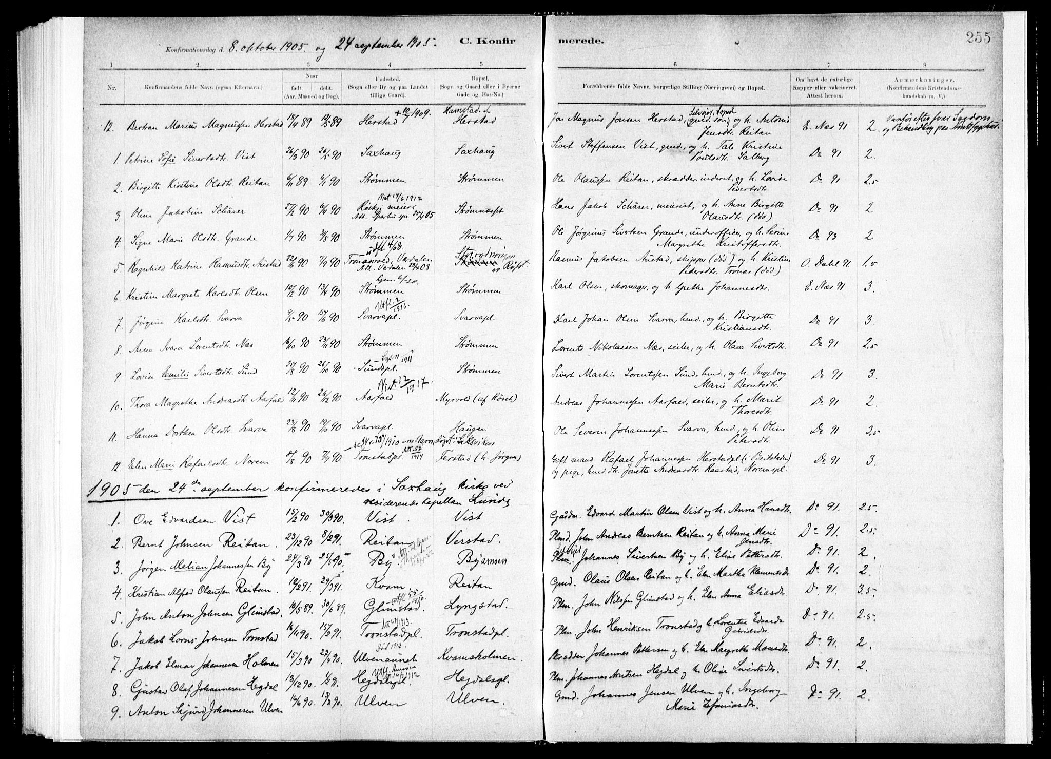 Ministerialprotokoller, klokkerbøker og fødselsregistre - Nord-Trøndelag, SAT/A-1458/730/L0285: Parish register (official) no. 730A10, 1879-1914, p. 255