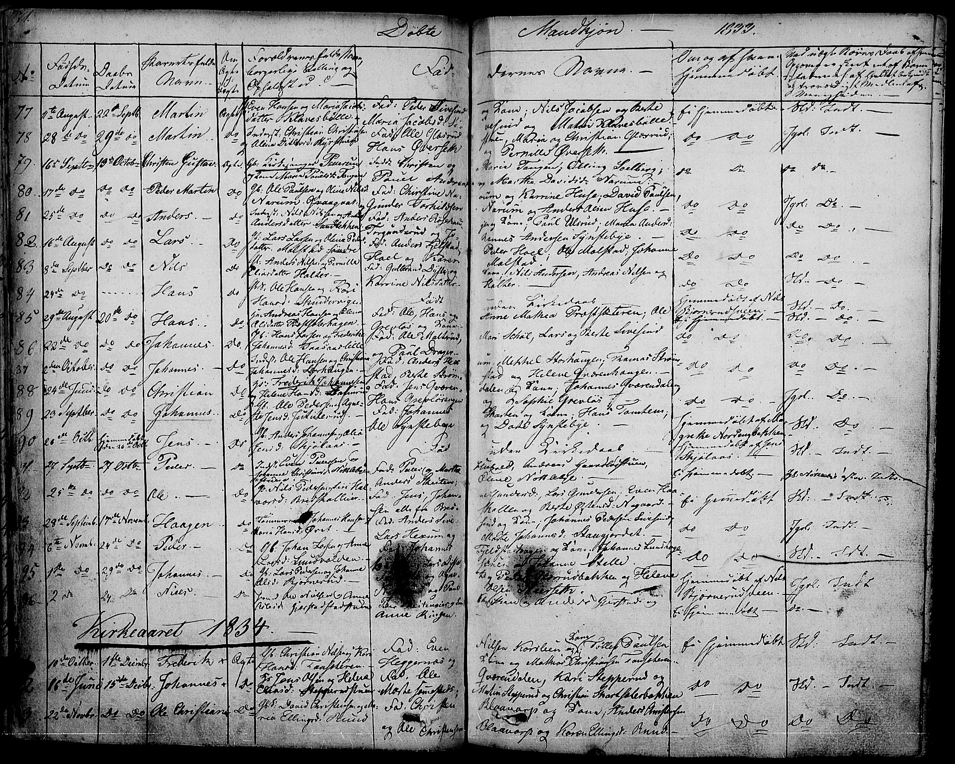 Vestre Toten prestekontor, SAH/PREST-108/H/Ha/Haa/L0002: Parish register (official) no. 2, 1825-1837, p. 71