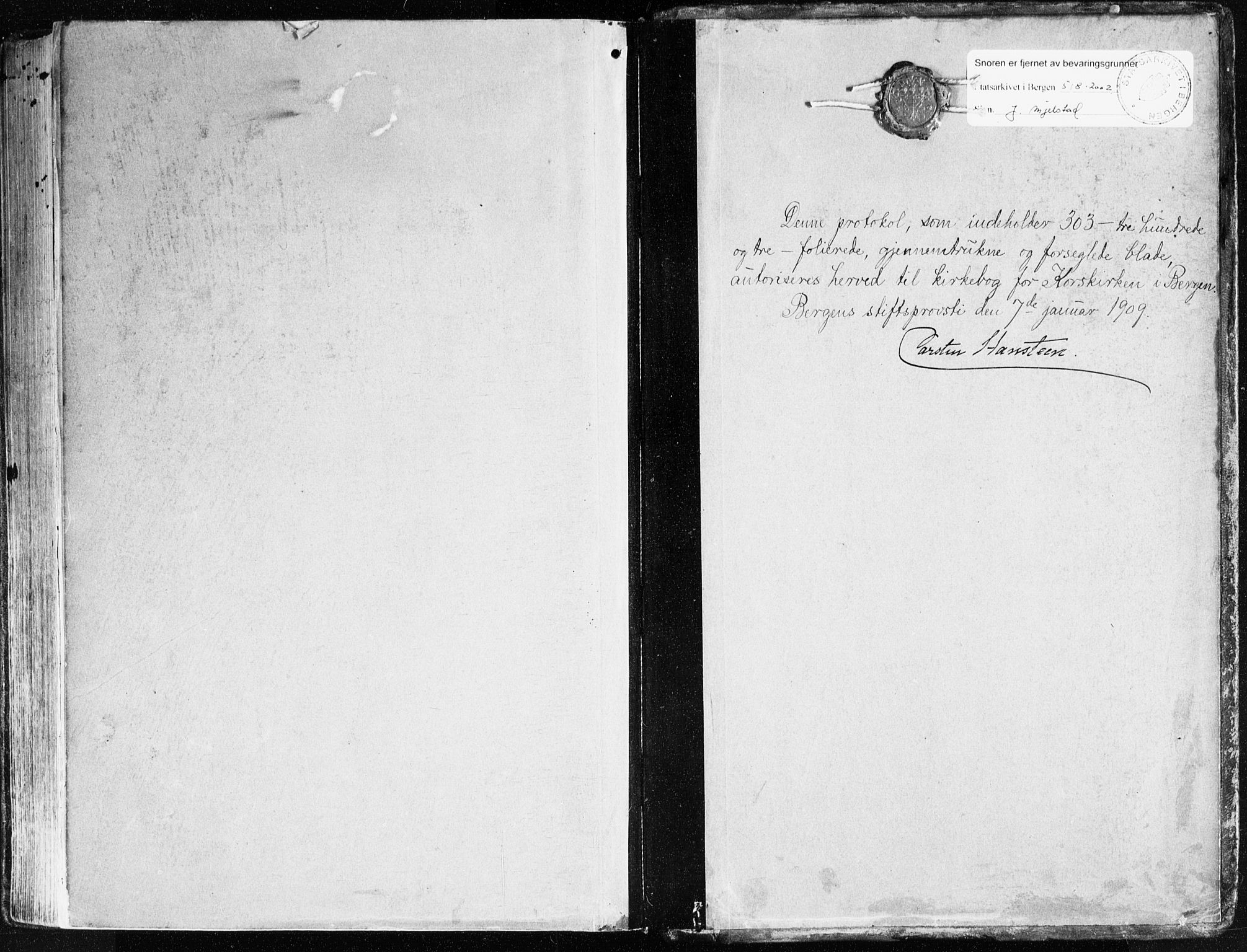 Korskirken sokneprestembete, AV/SAB-A-76101/H/Haa: Parish register (official) no. B 10, 1909-1923