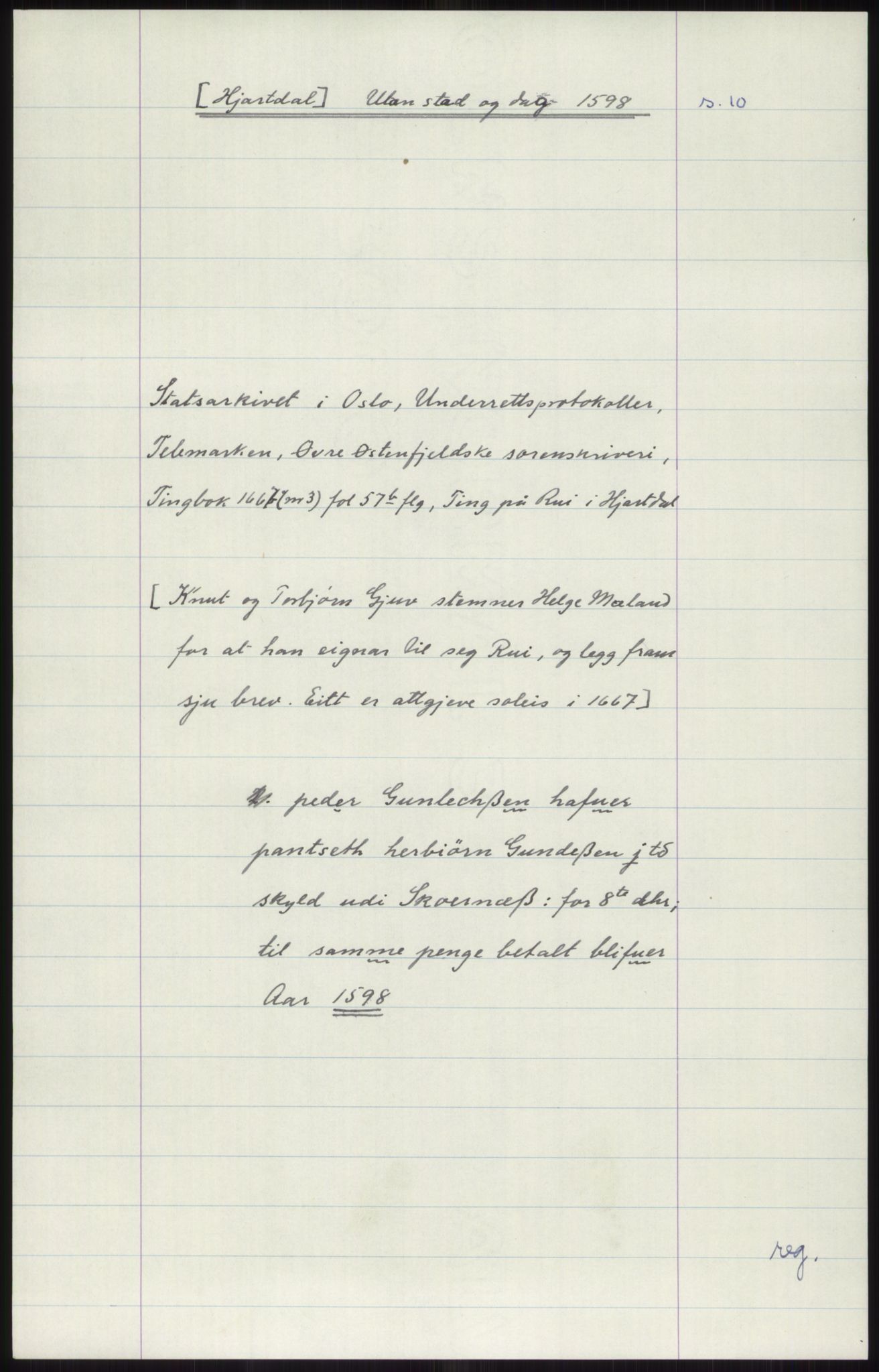 Samlinger til kildeutgivelse, Diplomavskriftsamlingen, RA/EA-4053/H/Ha, p. 2129