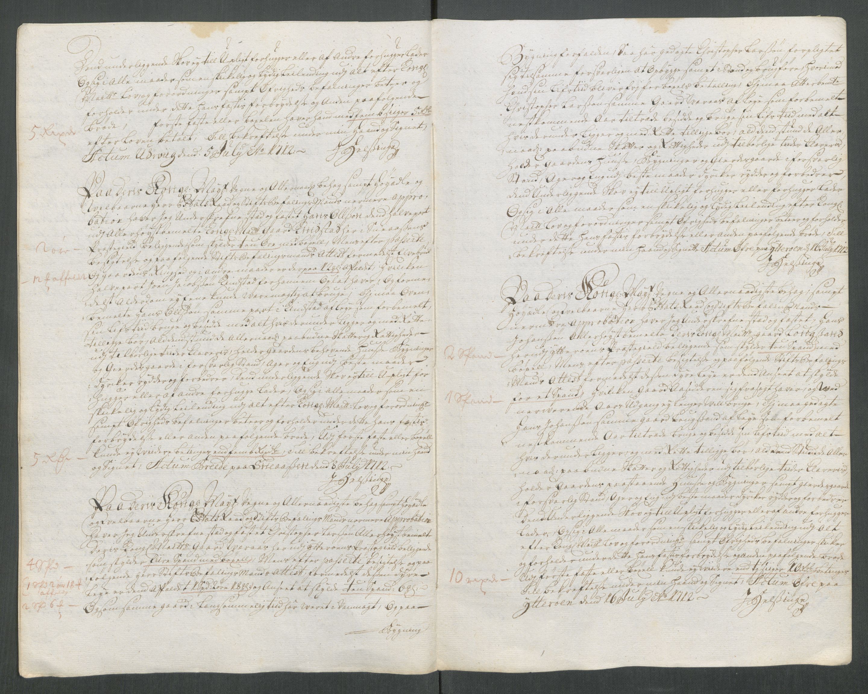 Rentekammeret inntil 1814, Reviderte regnskaper, Fogderegnskap, RA/EA-4092/R63/L4320: Fogderegnskap Inderøy, 1712, p. 200