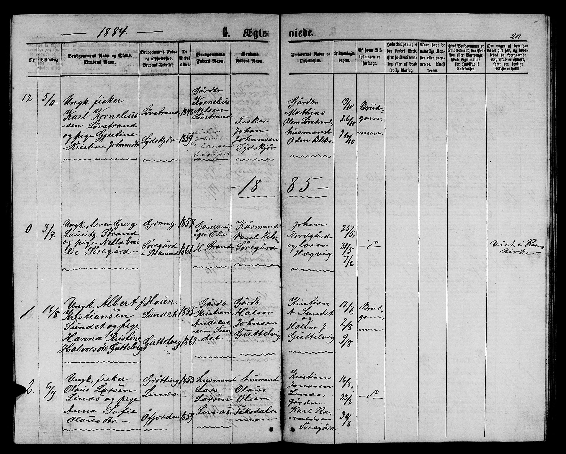 Ministerialprotokoller, klokkerbøker og fødselsregistre - Sør-Trøndelag, SAT/A-1456/656/L0695: Parish register (copy) no. 656C01, 1867-1889, p. 201