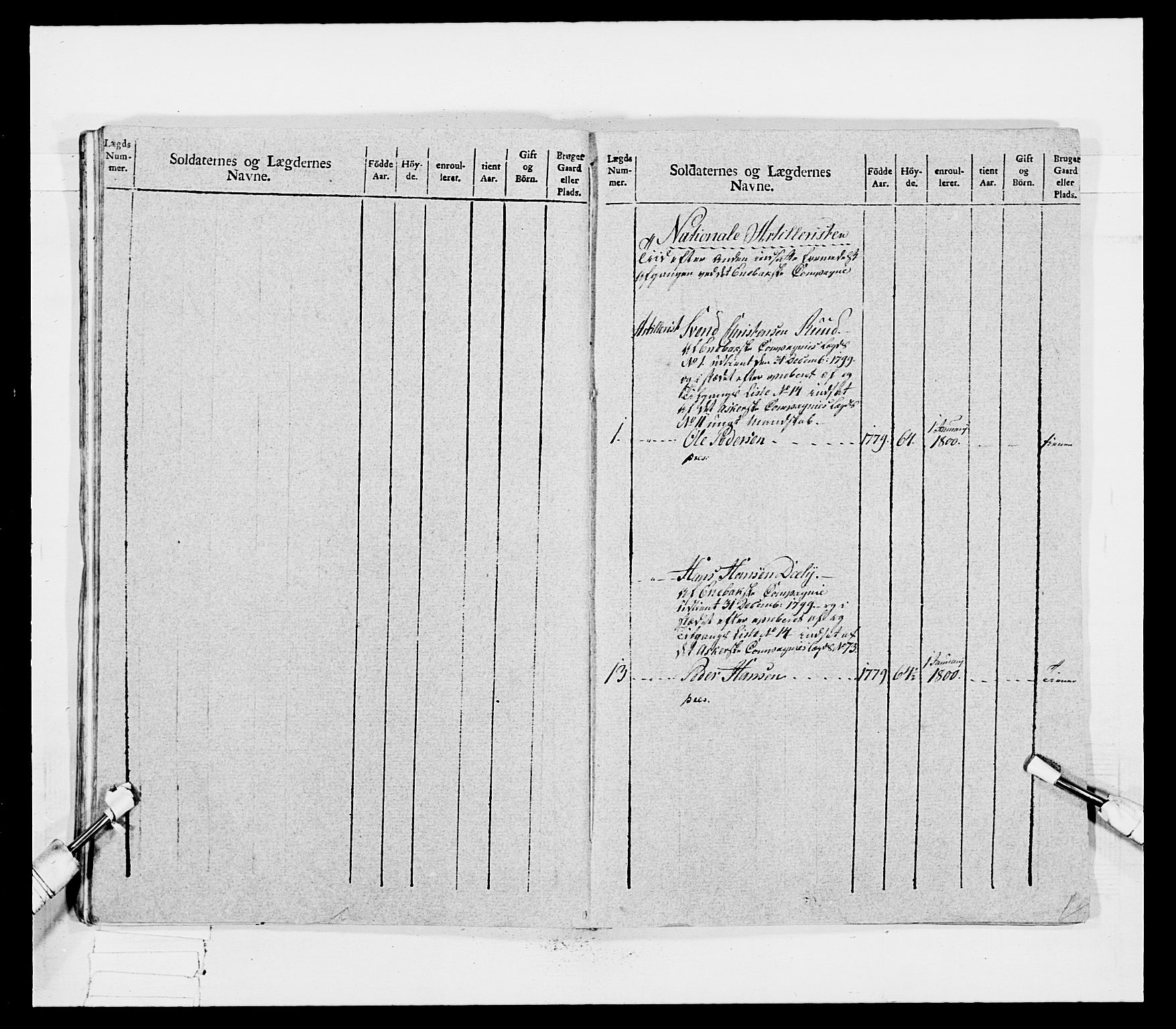 Generalitets- og kommissariatskollegiet, Det kongelige norske kommissariatskollegium, AV/RA-EA-5420/E/Eh/L0031b: Nordafjelske gevorbne infanteriregiment, 1802, p. 497