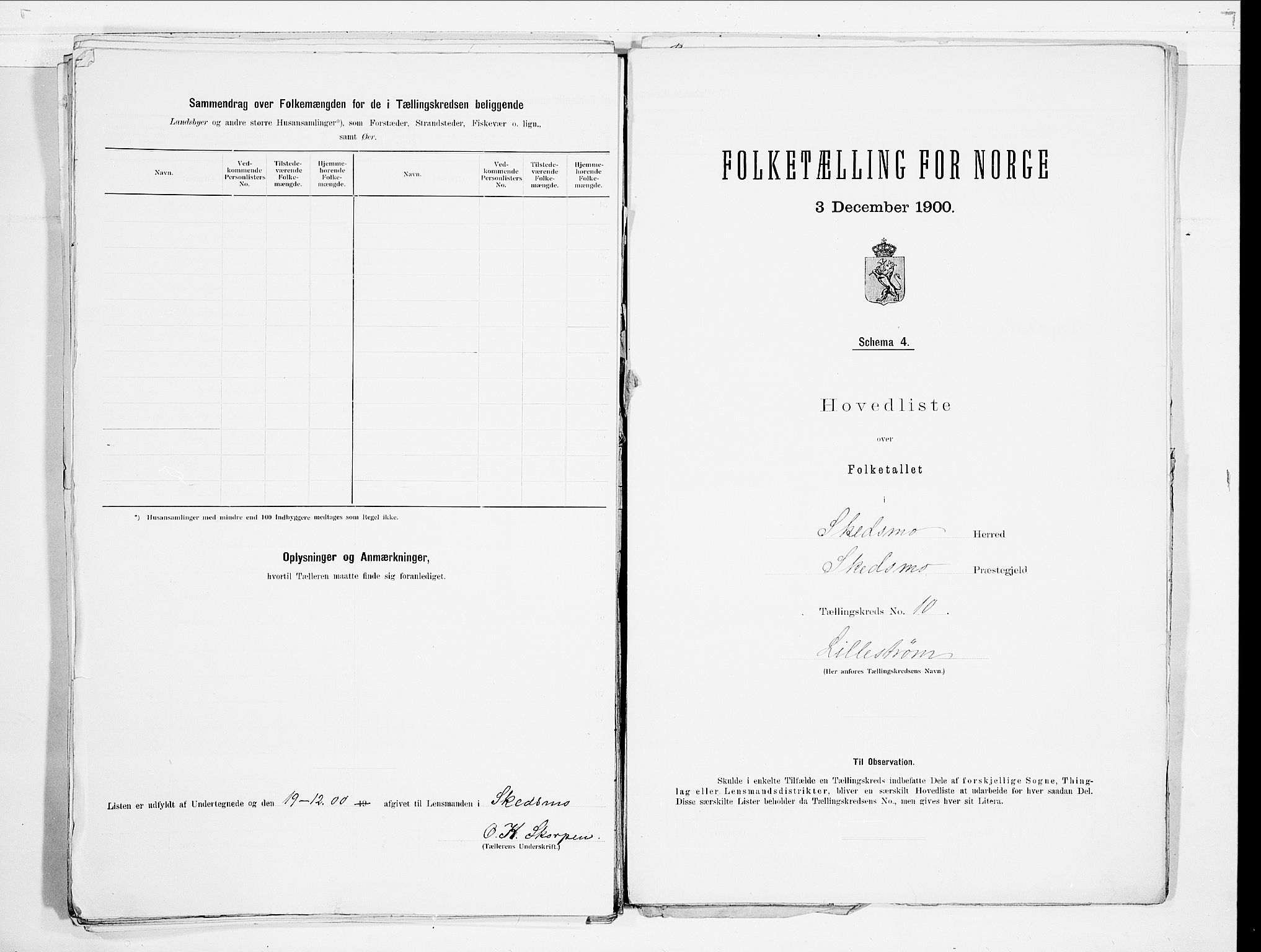 SAO, 1900 census for Skedsmo, 1900, p. 34