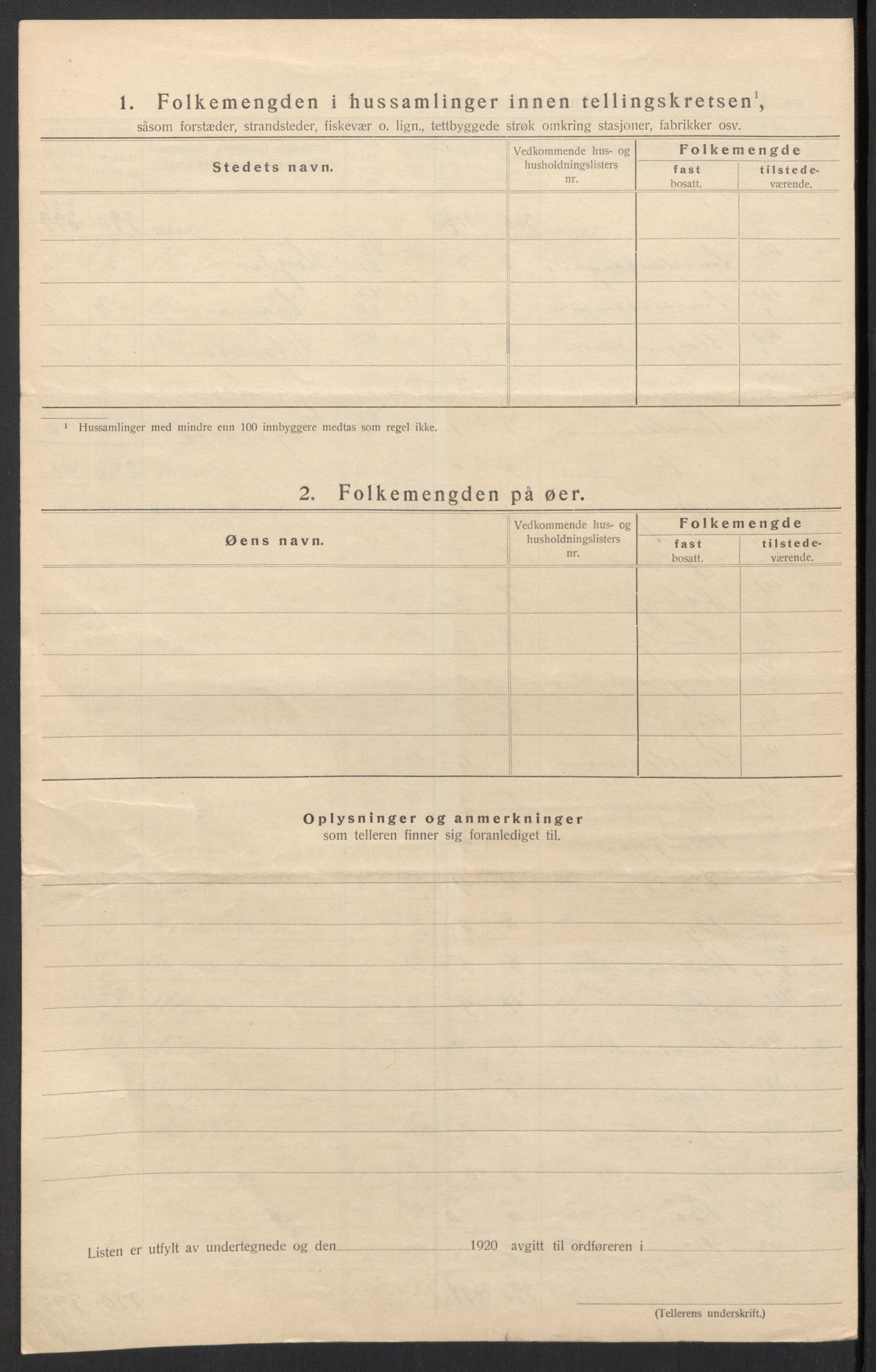SAH, 1920 census for Fåberg, 1920, p. 50