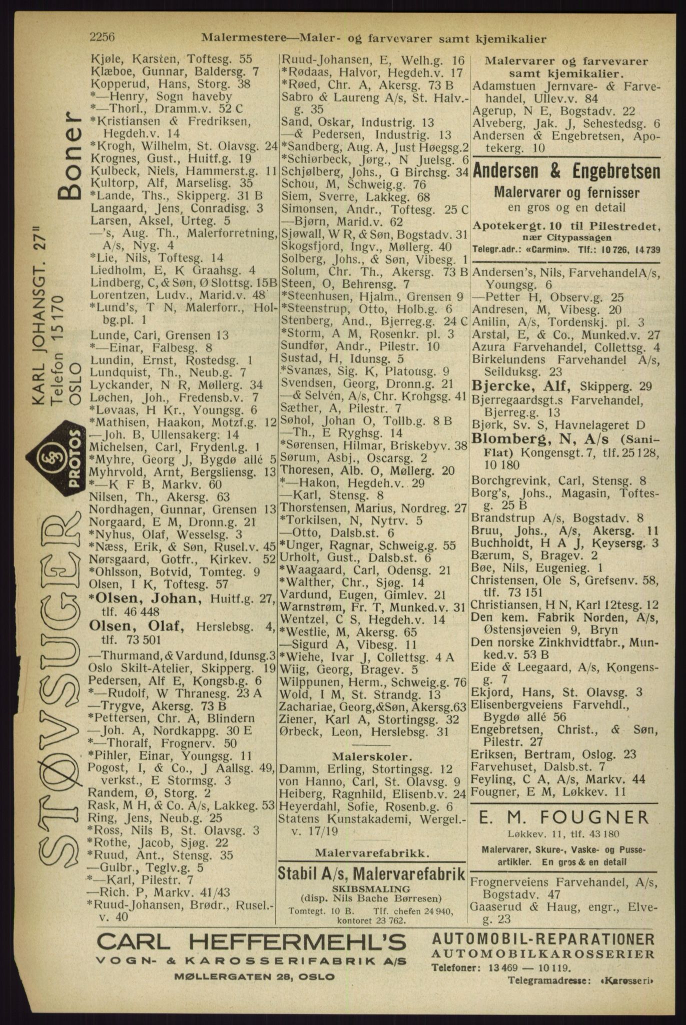Kristiania/Oslo adressebok, PUBL/-, 1933, p. 2256