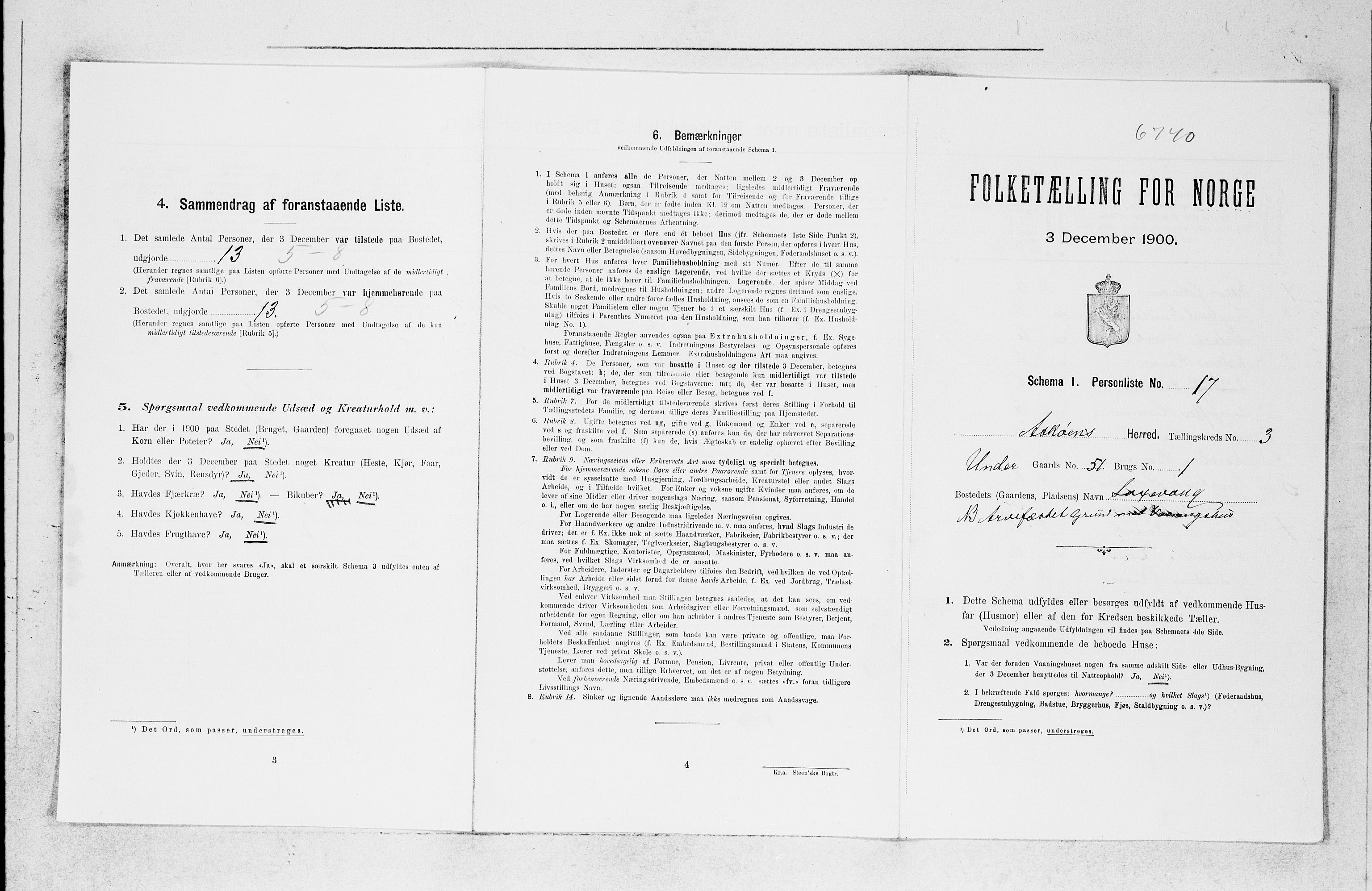 SAB, 1900 census for Askøy, 1900, p. 485