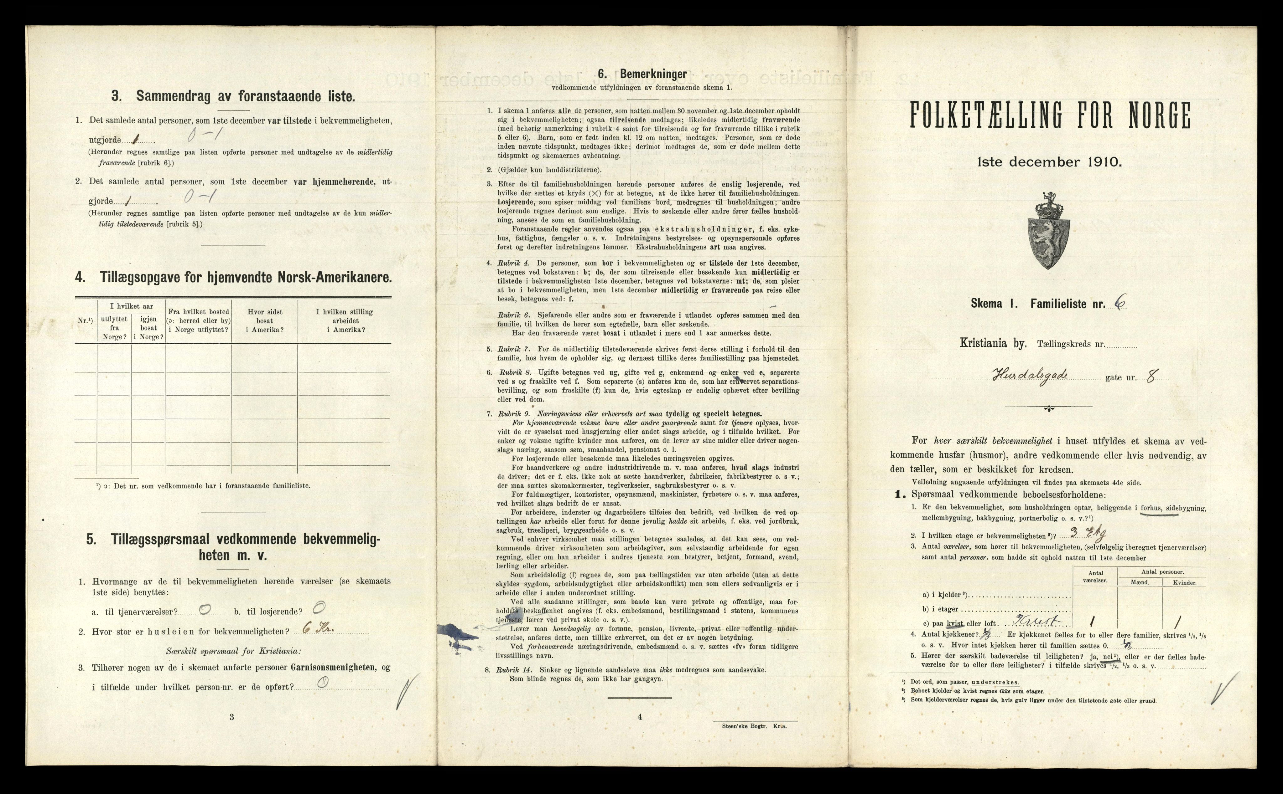 RA, 1910 census for Kristiania, 1910, p. 41373