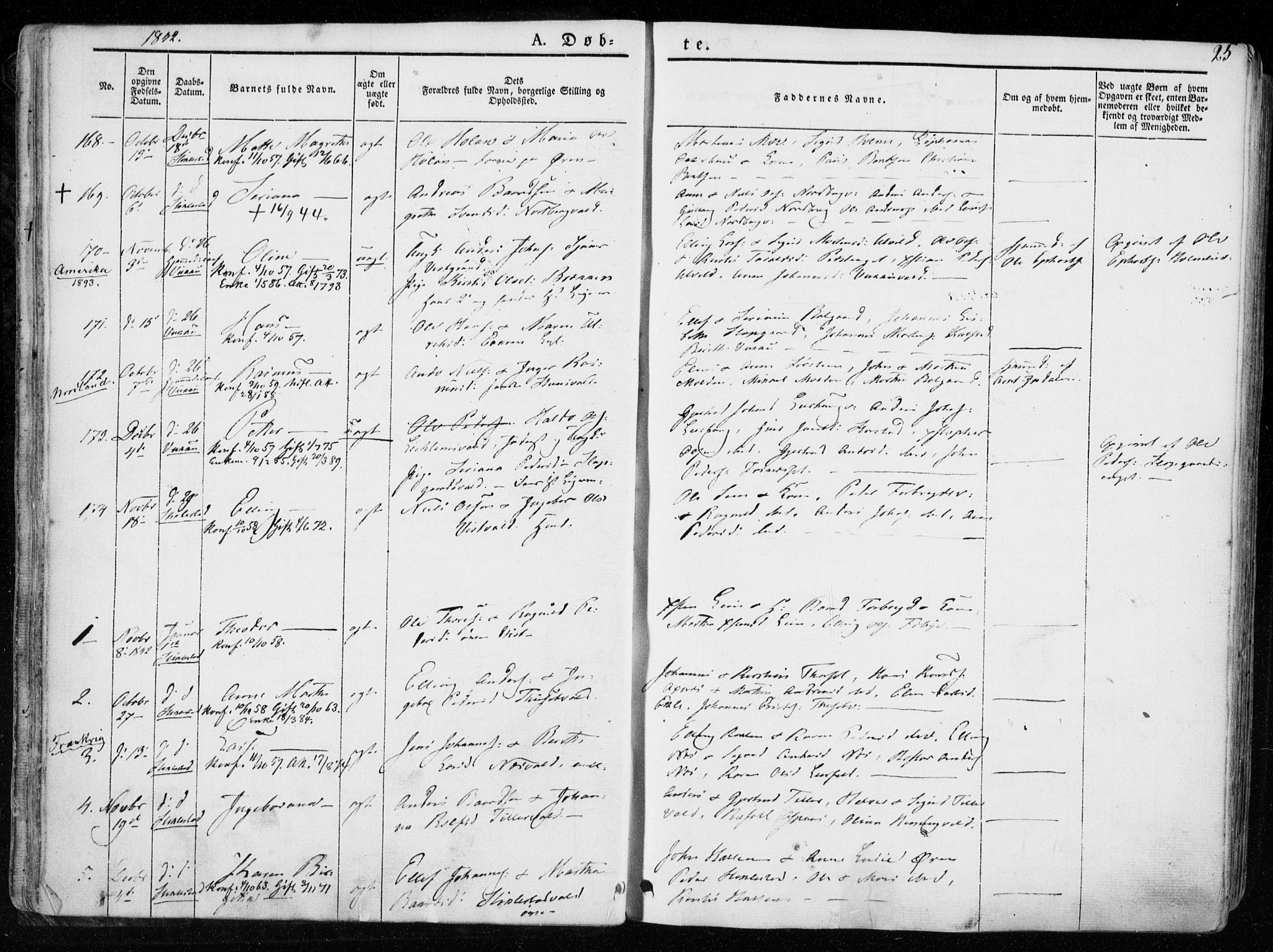 Ministerialprotokoller, klokkerbøker og fødselsregistre - Nord-Trøndelag, SAT/A-1458/723/L0239: Parish register (official) no. 723A08, 1841-1851, p. 25