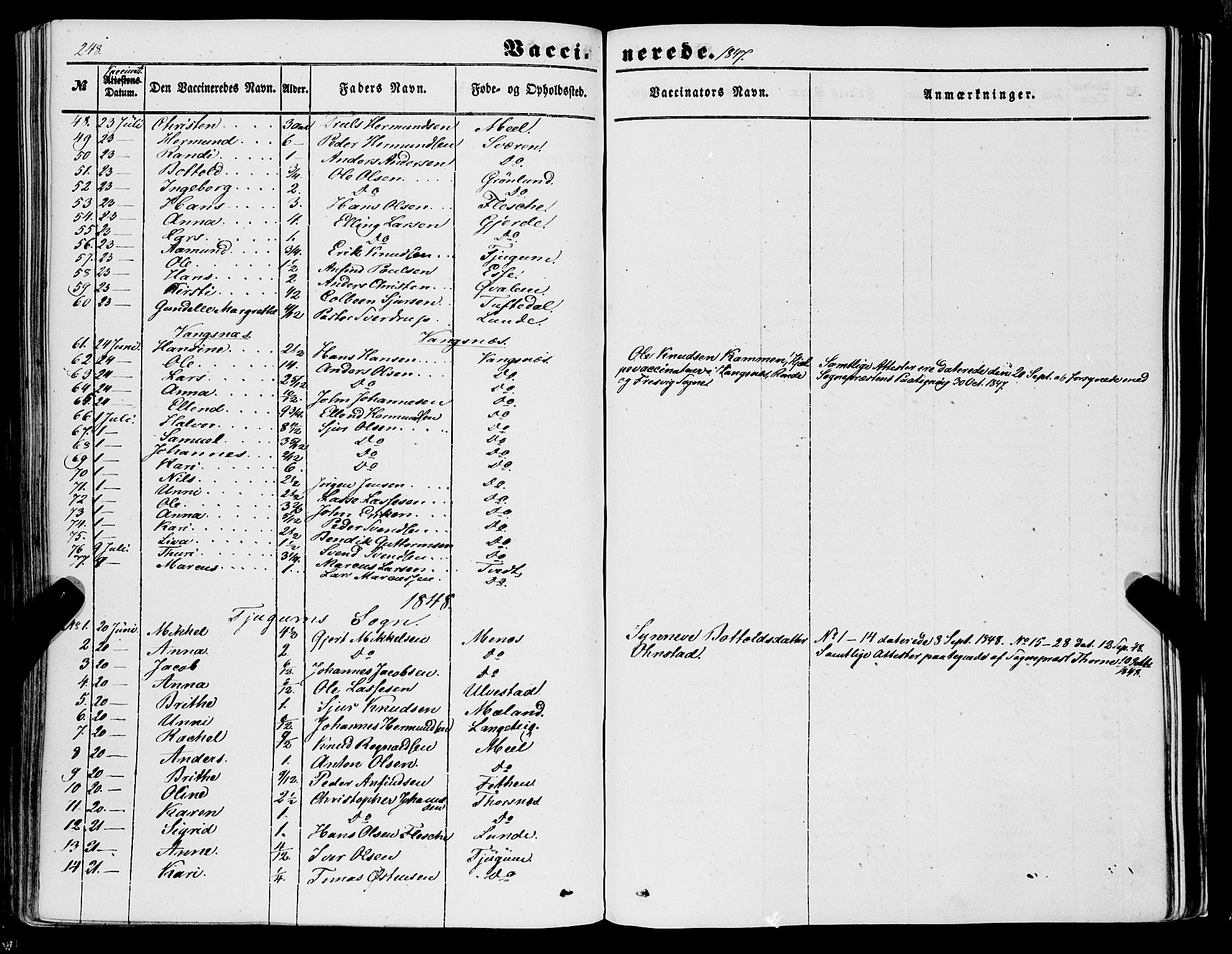 Balestrand sokneprestembete, AV/SAB-A-79601/H/Haa/Haaa/L0002: Parish register (official) no. A 2, 1847-1866, p. 248