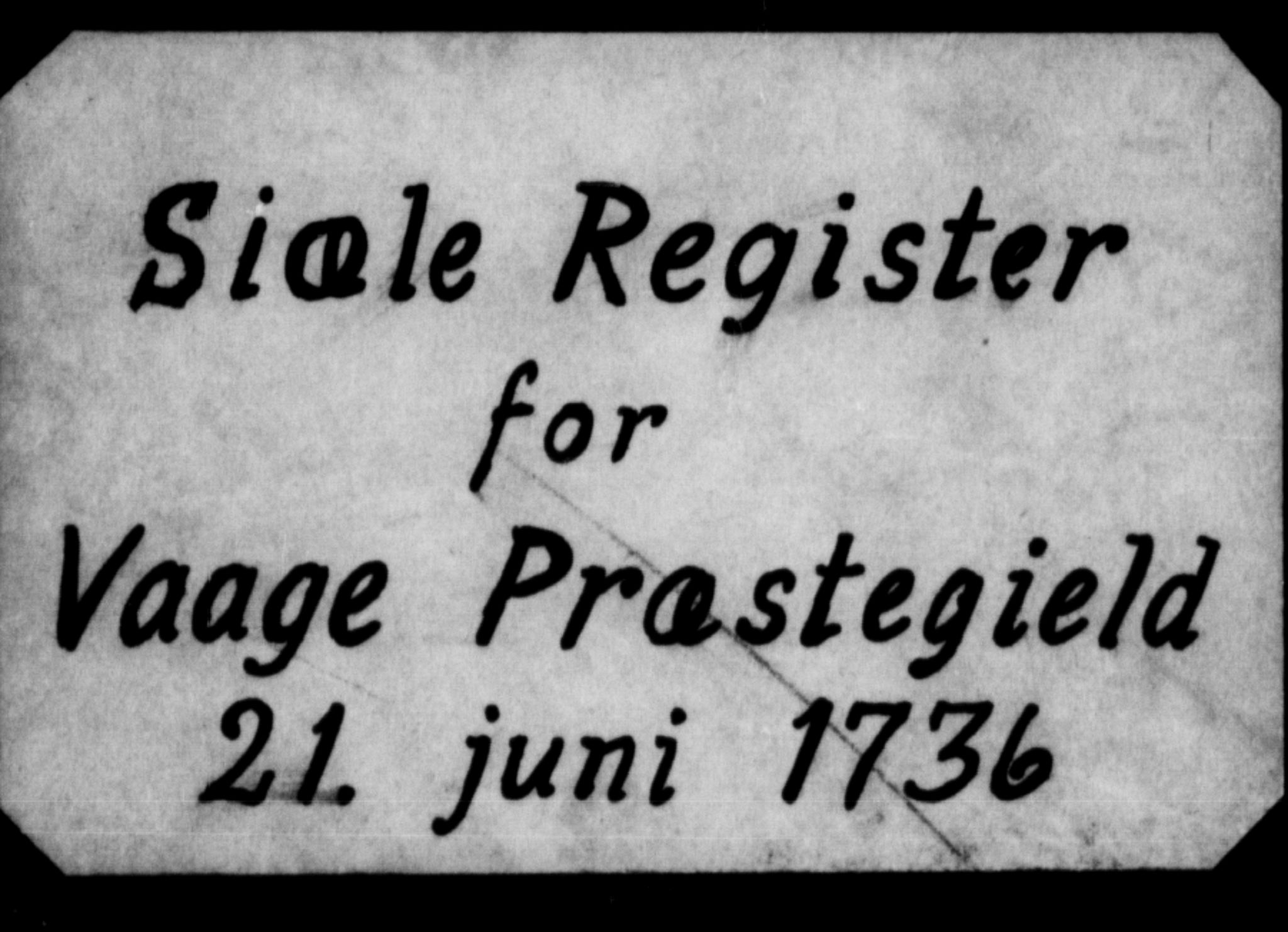 Vågå prestekontor, SAH/PREST-076, 1736
