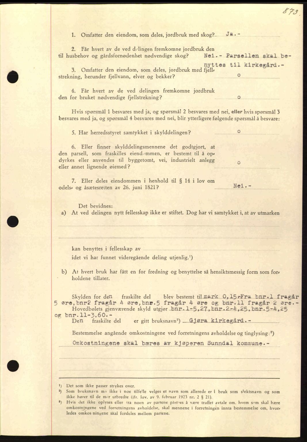 Nordmøre sorenskriveri, AV/SAT-A-4132/1/2/2Ca: Mortgage book no. A86, 1939-1939, Diary no: : 2119/1939