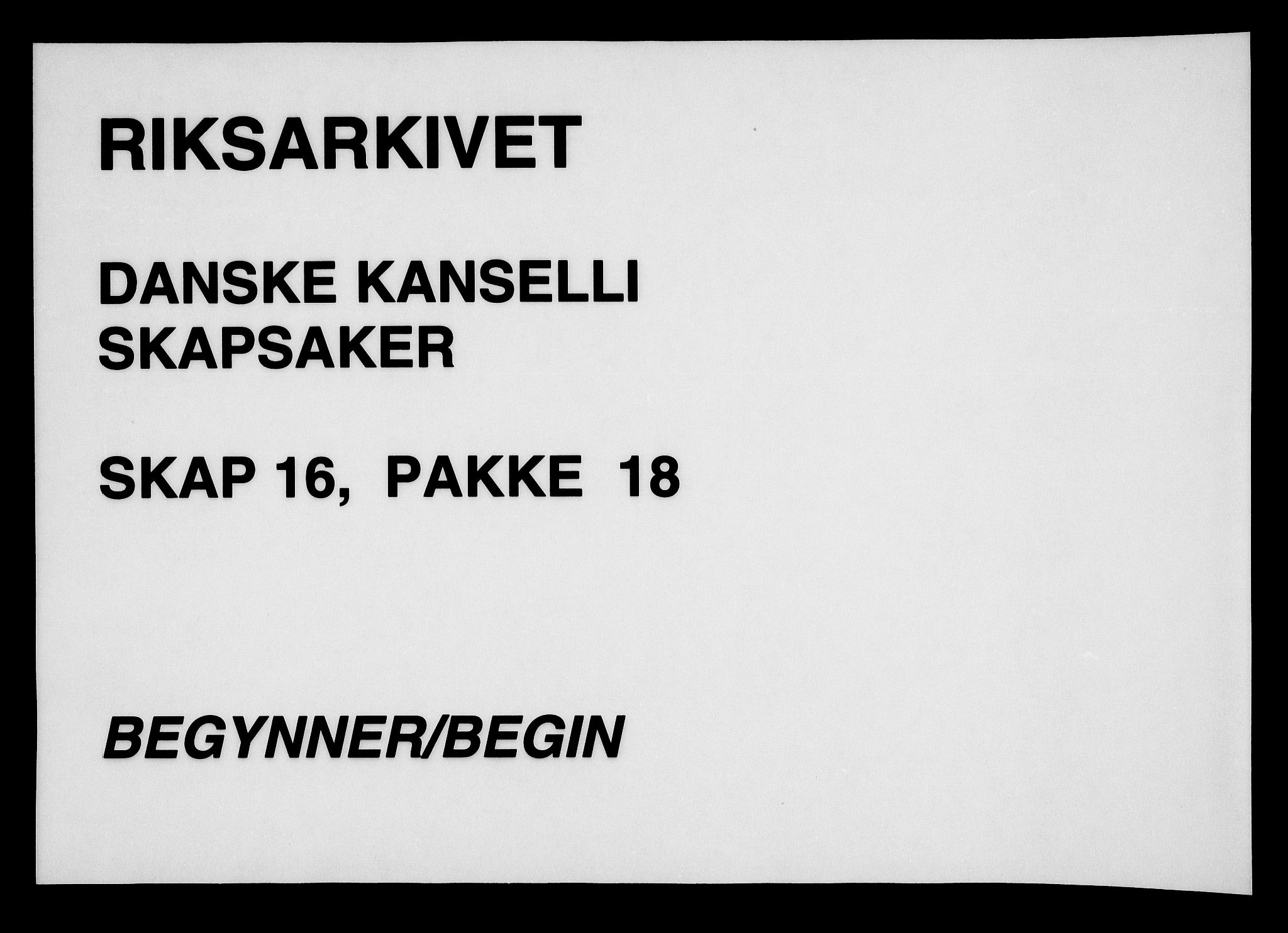 Danske Kanselli, Skapsaker, AV/RA-EA-4061/F/L0106: Skap 16, pakke 17-30, 1591-1793, p. 112