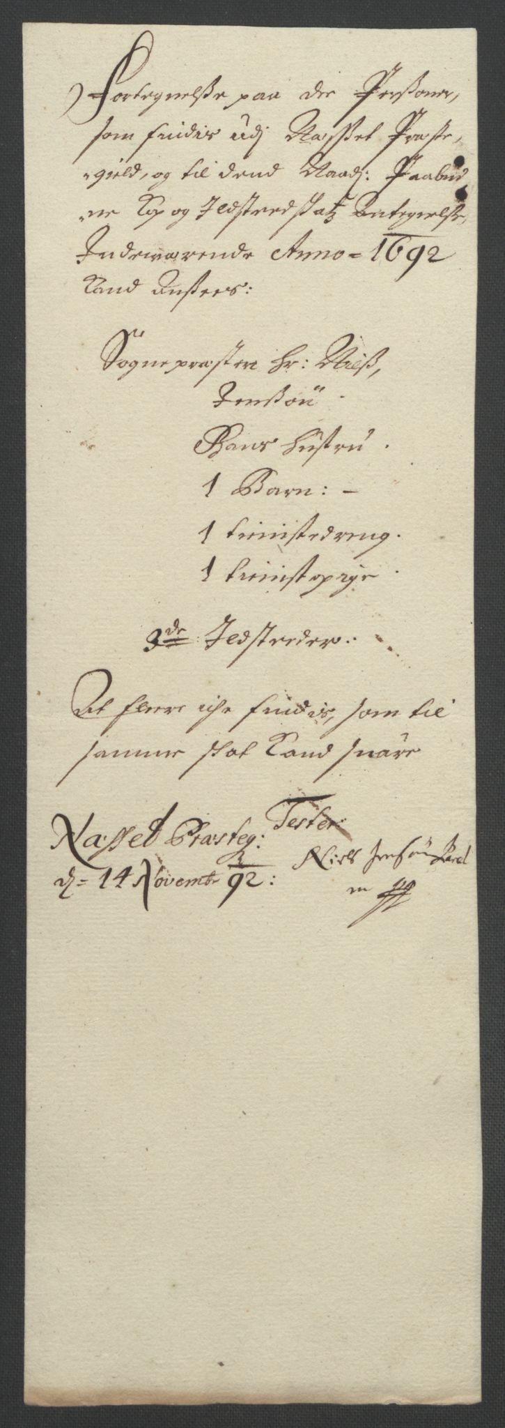 Rentekammeret inntil 1814, Reviderte regnskaper, Fogderegnskap, AV/RA-EA-4092/R55/L3650: Fogderegnskap Romsdal, 1692, p. 126