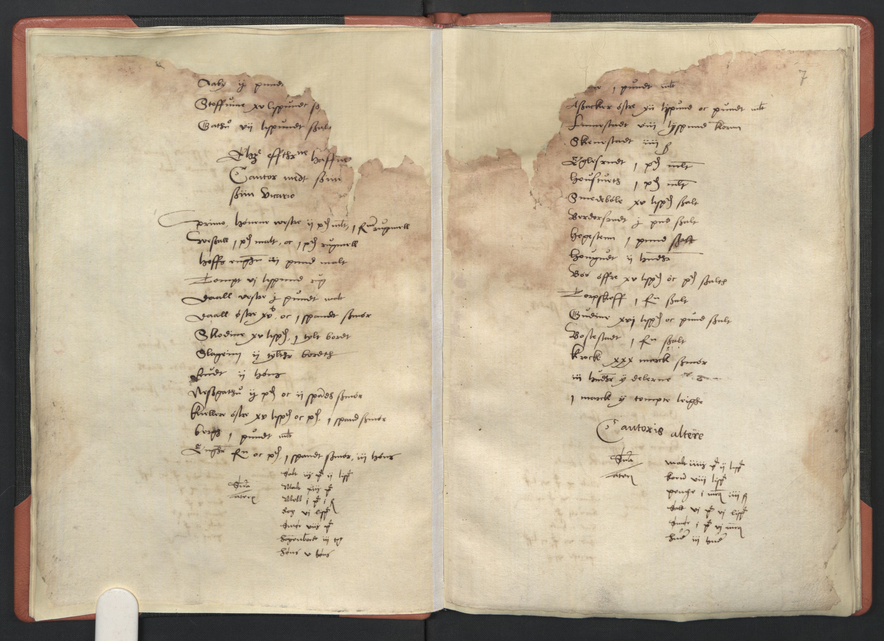 Rentekammeret inntil 1814, Reviderte regnskaper, Lensregnskaper, AV/RA-EA-5023/R/Ra/L0016: Kirke- og klostergods, kommunegods m.m., 1549-1555;   Bergverksregnskap, 1540-1541, 1540-1555