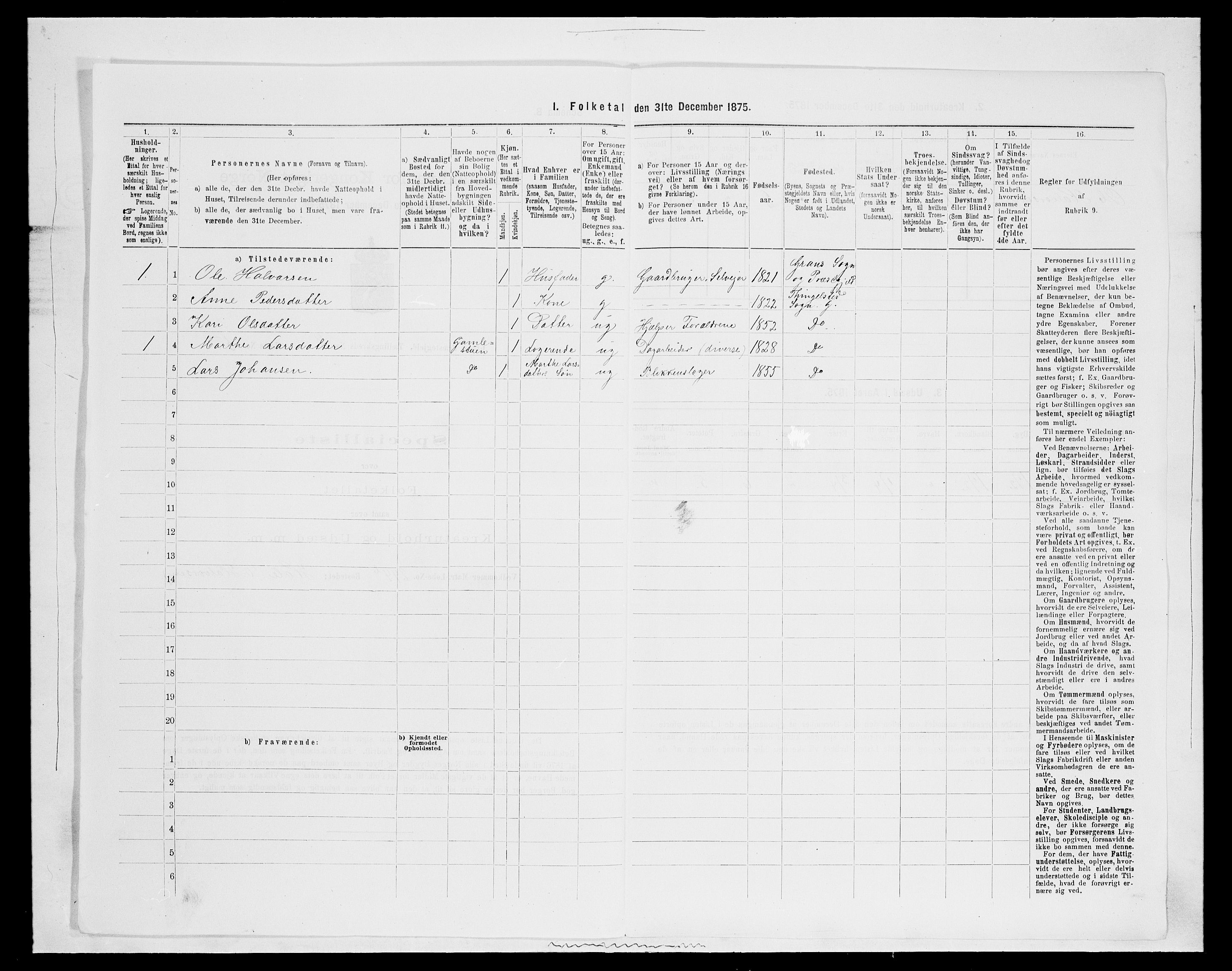 SAH, 1875 census for 0534P Gran, 1875, p. 1490