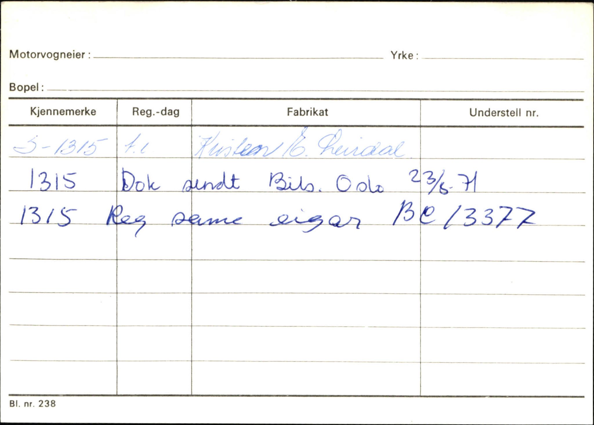 Statens vegvesen, Sogn og Fjordane vegkontor, AV/SAB-A-5301/4/F/L0132: Eigarregister Askvoll A-Å. Balestrand A-Å, 1945-1975, p. 1181