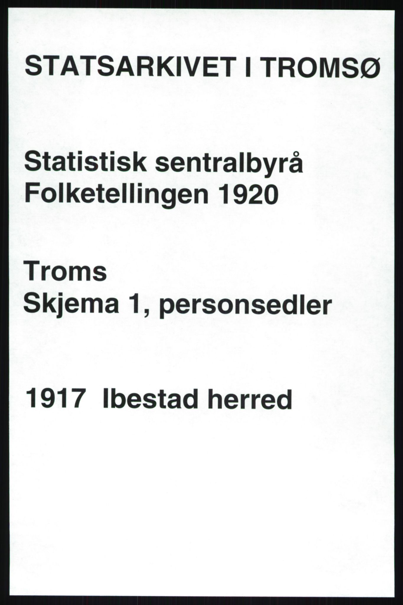 SATØ, 1920 census for Ibestad, 1920, p. 2016