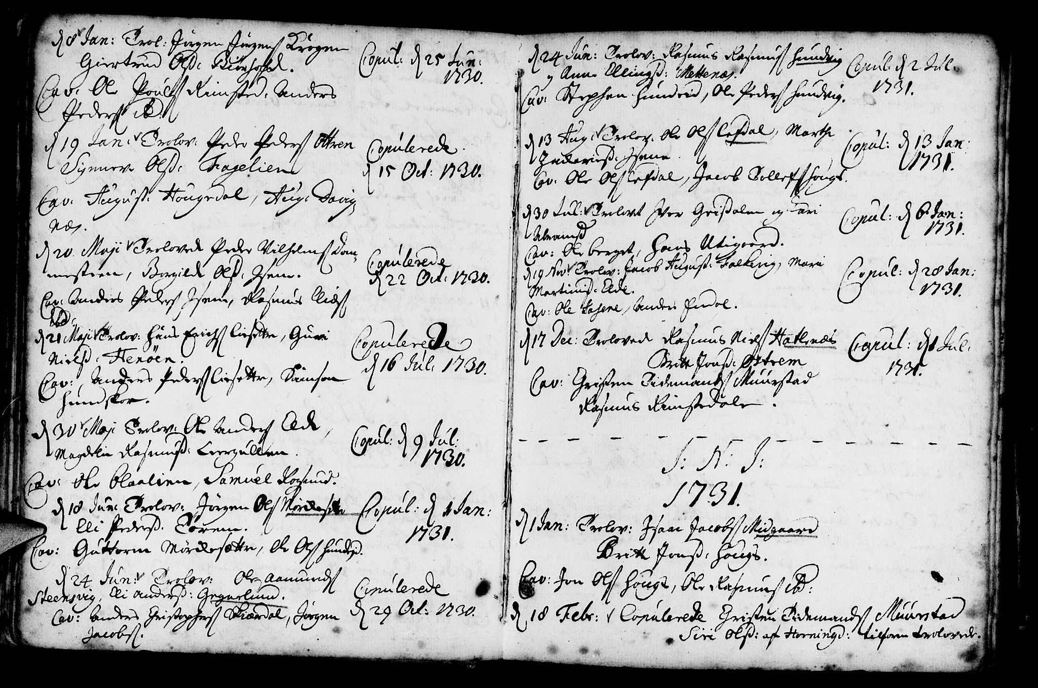 Davik sokneprestembete, AV/SAB-A-79701/H/Haa/Haaa/L0001: Parish register (official) no. A 1, 1710-1742, p. 27