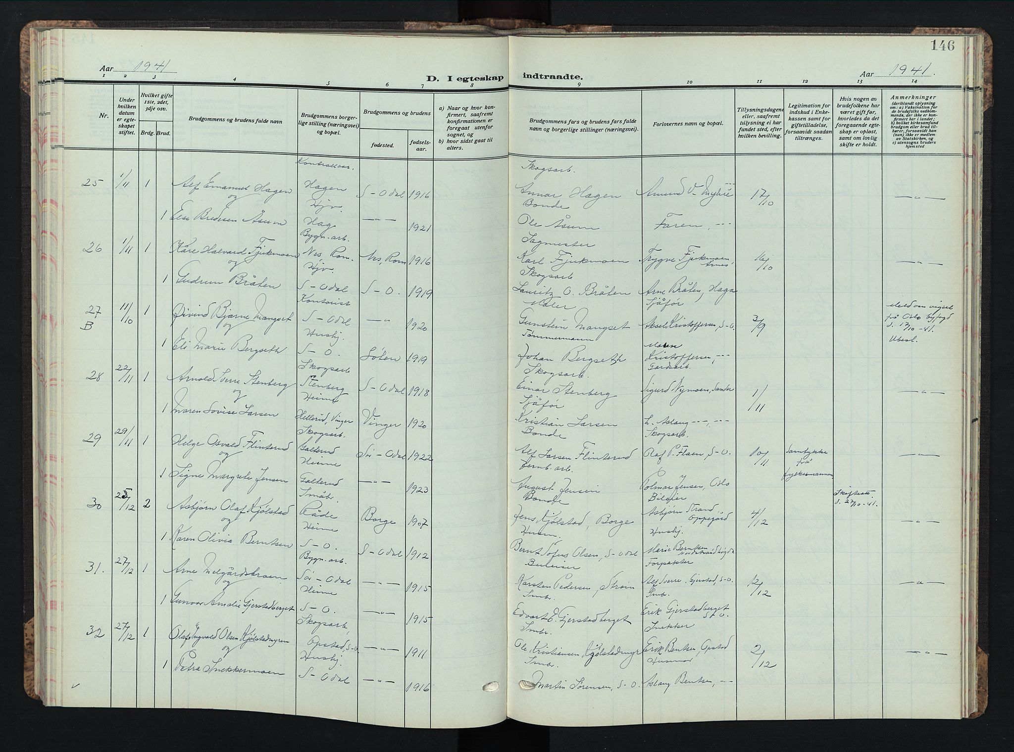 Sør-Odal prestekontor, AV/SAH-PREST-030/H/Ha/Hab/L0013: Parish register (copy) no. 13, 1933-1951, p. 146