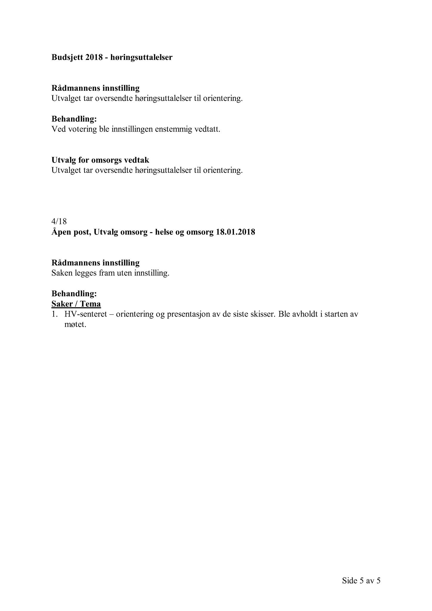 Klæbu Kommune, TRKO/KK/05-UOm/L009: Utvalg for omsorg - Møtedokumenter, 2018, p. 88
